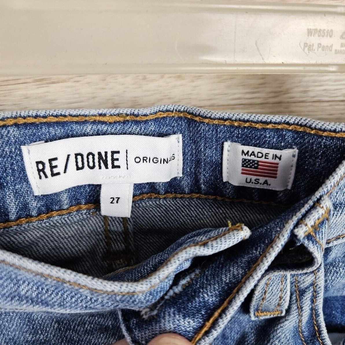 RE/DONE Re/Done Originals High Rise Ankle Crop Jeans Size 27" / US 4 / IT 40 - 5 Thumbnail