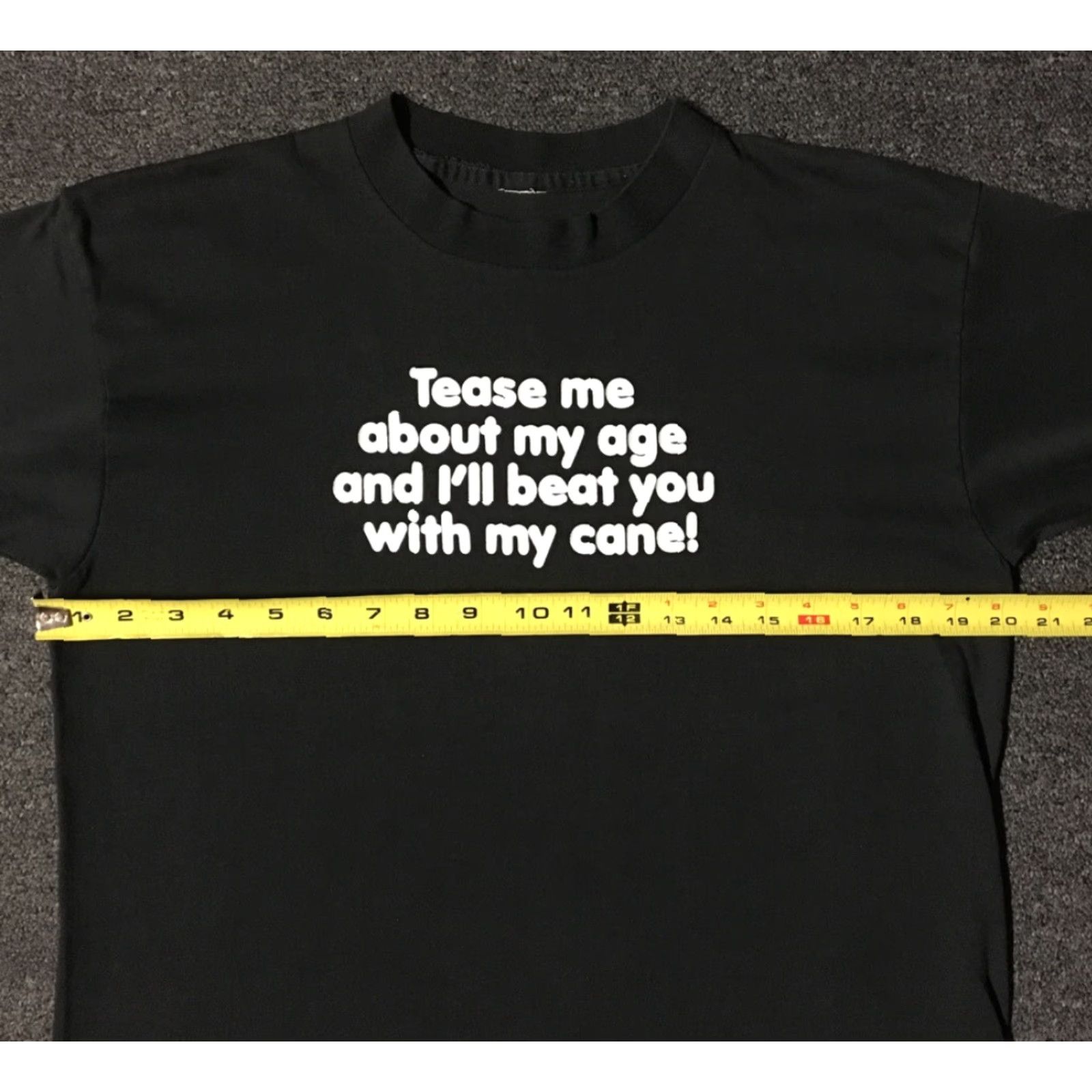 Vintage VINTAGE Beat You With My Cane Shirt S M Single Stitch Funny Joke Humor Dad 90s 80s American Vintage Shirt Mens Black USA 90s Funny Grandpa Bar Retro Size US S / EU 44-46 / 1 - 7 Thumbnail