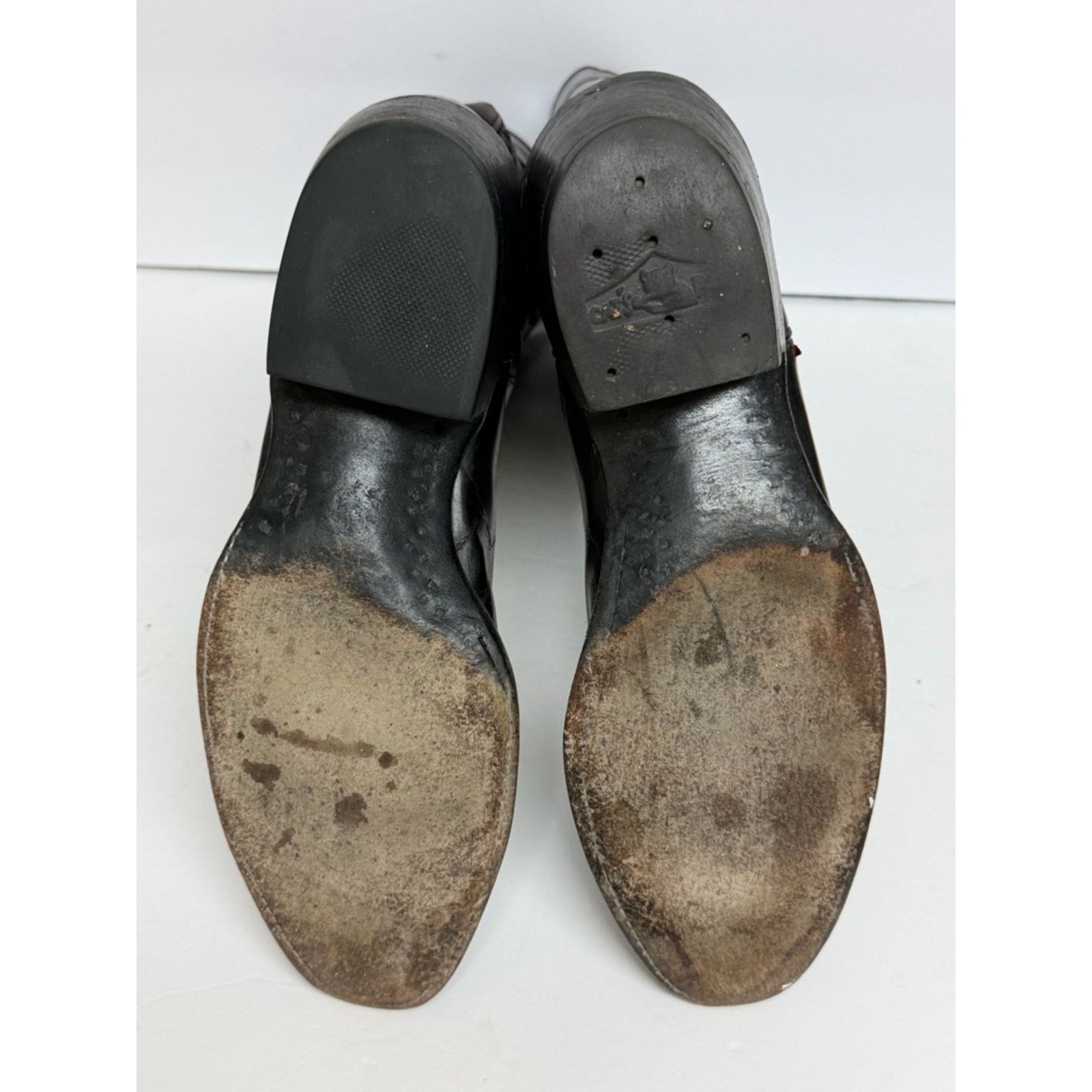 Lucchese VTG Lucchese Cowboy Boots Black Cherry Leather Western READ Size US 8 / EU 41 - 12 Thumbnail