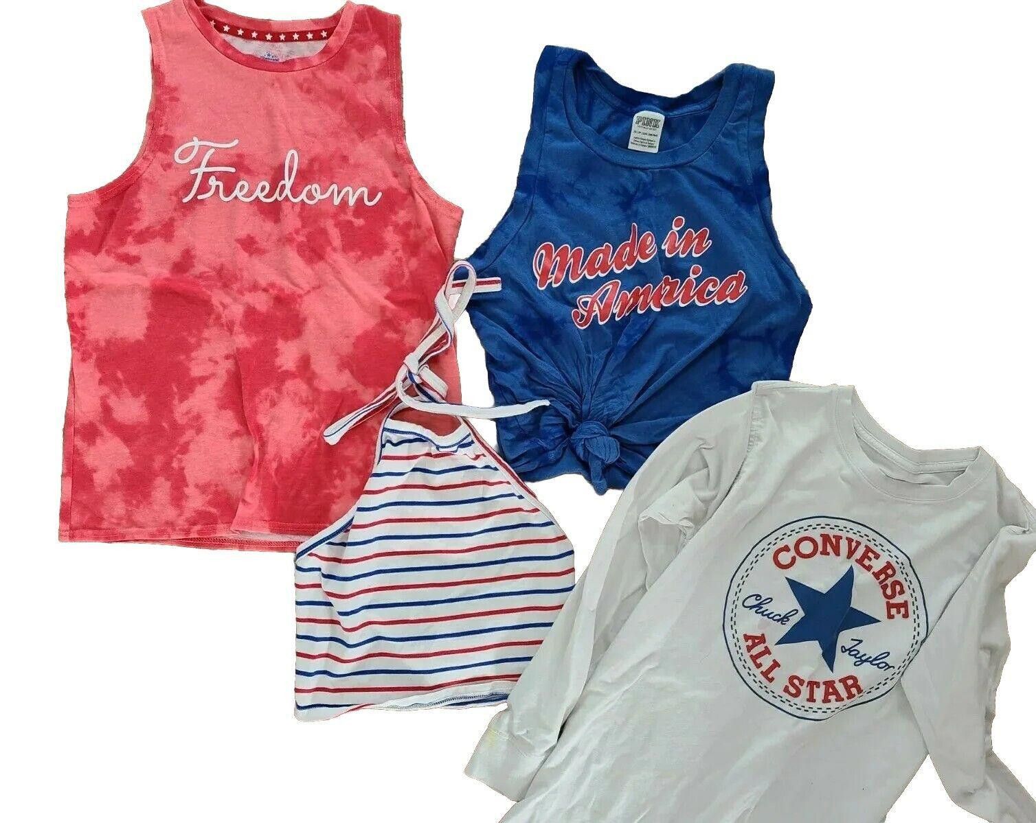 Designer Womens Extra Small America Shirts Lot 4th July Patriot Vs Size XS / US 0-2 / IT 36-38 - 1 Thumbnail