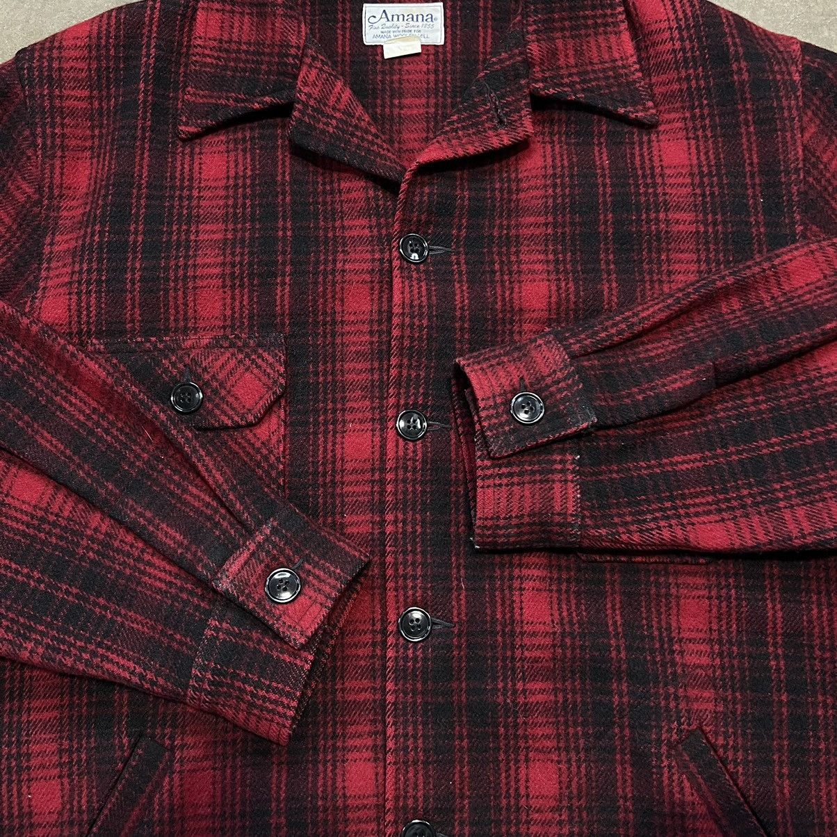 Vintage × Woolrich Woolen Mills Vintage 70s Amana Woolen Mills Plaid Mackinaw Shirt Shacket Size US XL / EU 56 / 4 - 5 Thumbnail