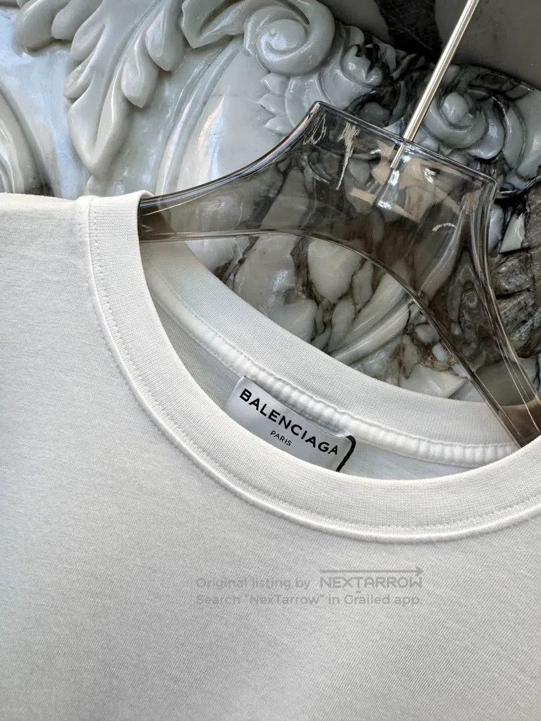 Balenciaga Balenciaga White Short Sleeve T-Shirt Size US S / EU 44-46 / 1 - 5 Thumbnail