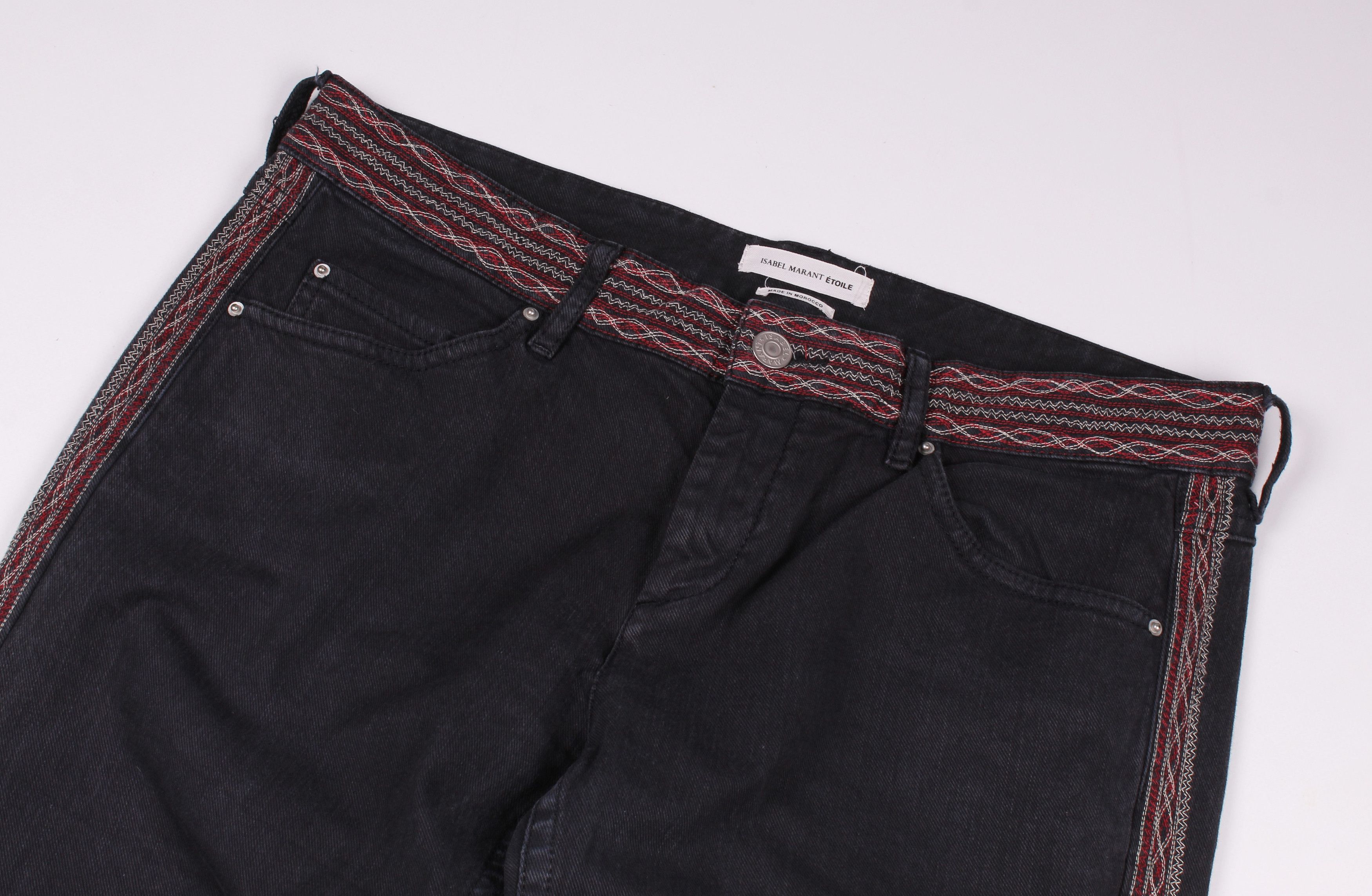 Isabel Marant Isabel Marant Etoile Ethnic Decorated Wоmеns Jeans Size 32" / US 10 / IT 46 - 2 Thumbnail