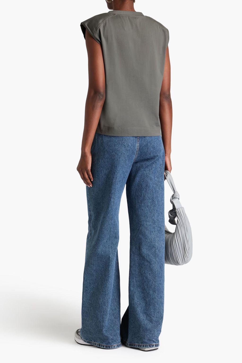 Brunello Cucinelli o1y0825 V-neck T-Shirt in Dark Gray Size L / US 10 / IT 46 - 3 Thumbnail