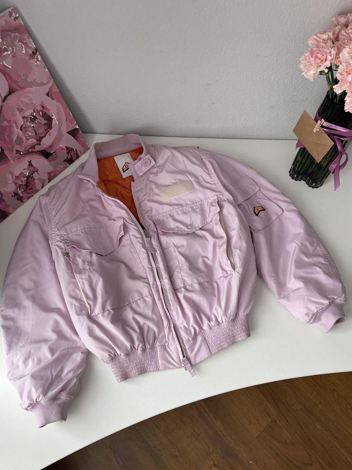 JET SET × Japanese Brand Jet Set Bomber Jacket Boxy Fit Parachute Y2K Streetwear Size XS / US 0-2 / IT 36-38 - 4 Thumbnail
