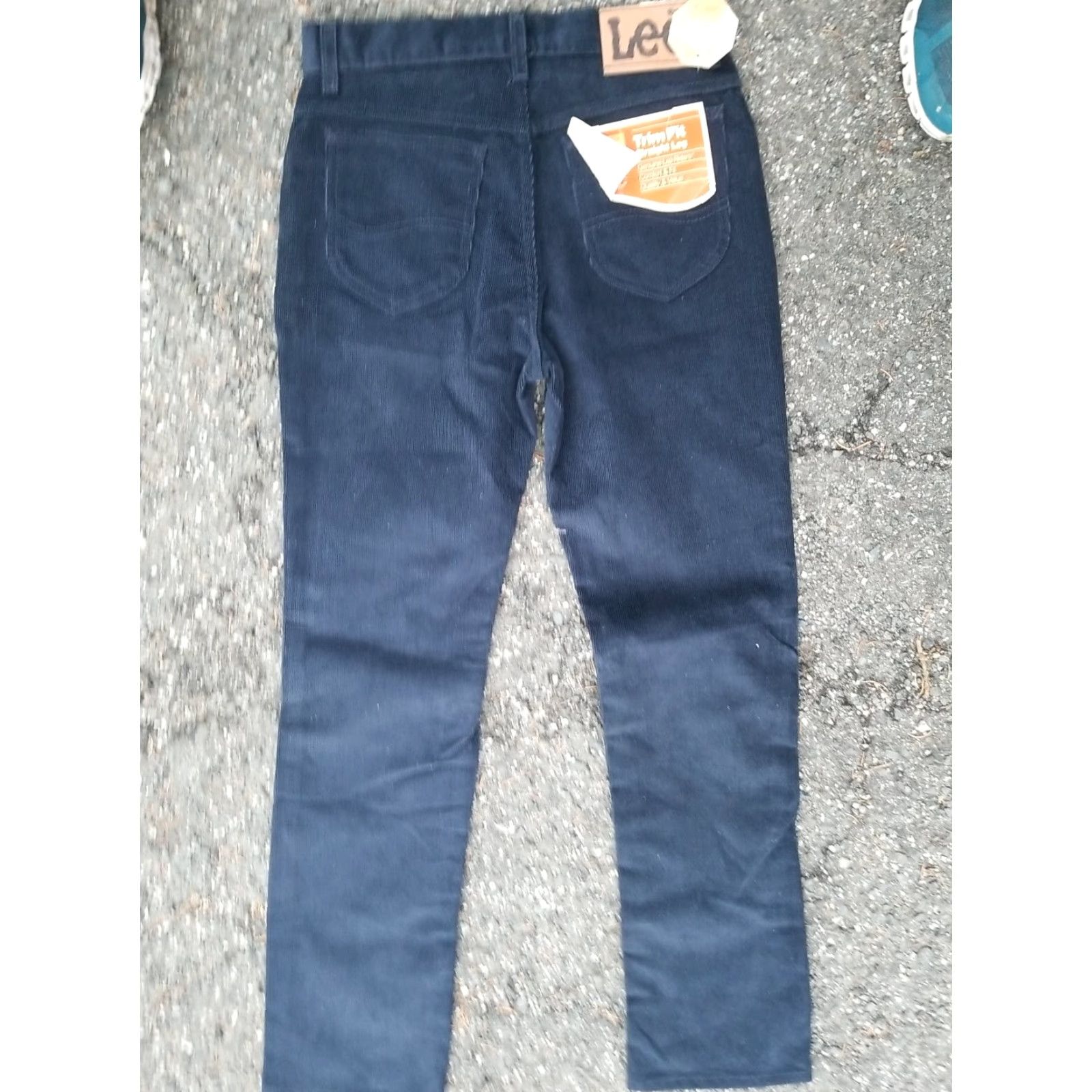 Lee VINTAGE Lee Ultra Cord Navy Corduroy Pants Trim Fit Straight 30x32 Mens Size US 30 / EU 46 - 4 Thumbnail