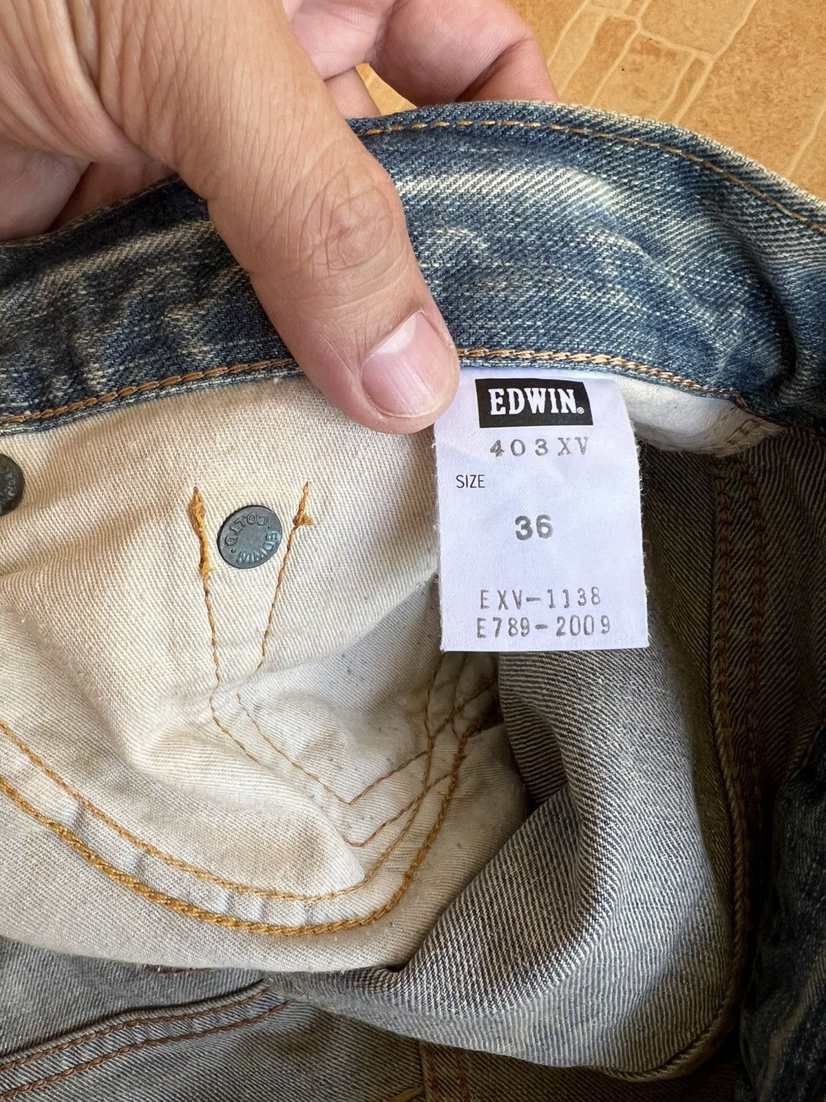 Edwin Vintage Edwin Distress Mud Wash Jean Size US 38 / EU 54 - 20 Thumbnail