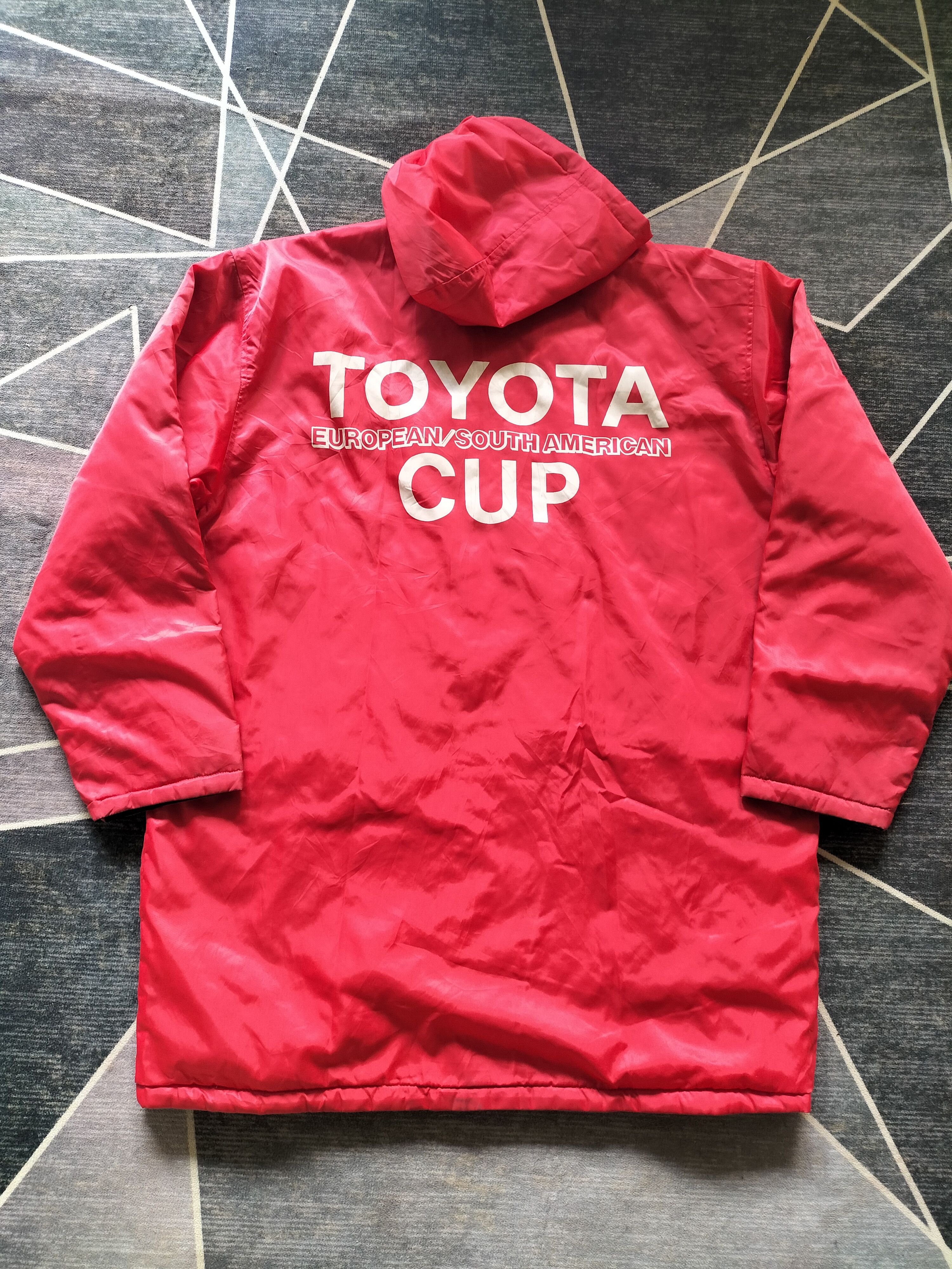 Vintage Vintage 90s Toyota European Reversible Rain coat Puff Hoodie Size US XL / EU 56 / 4 - 1 Thumbnail