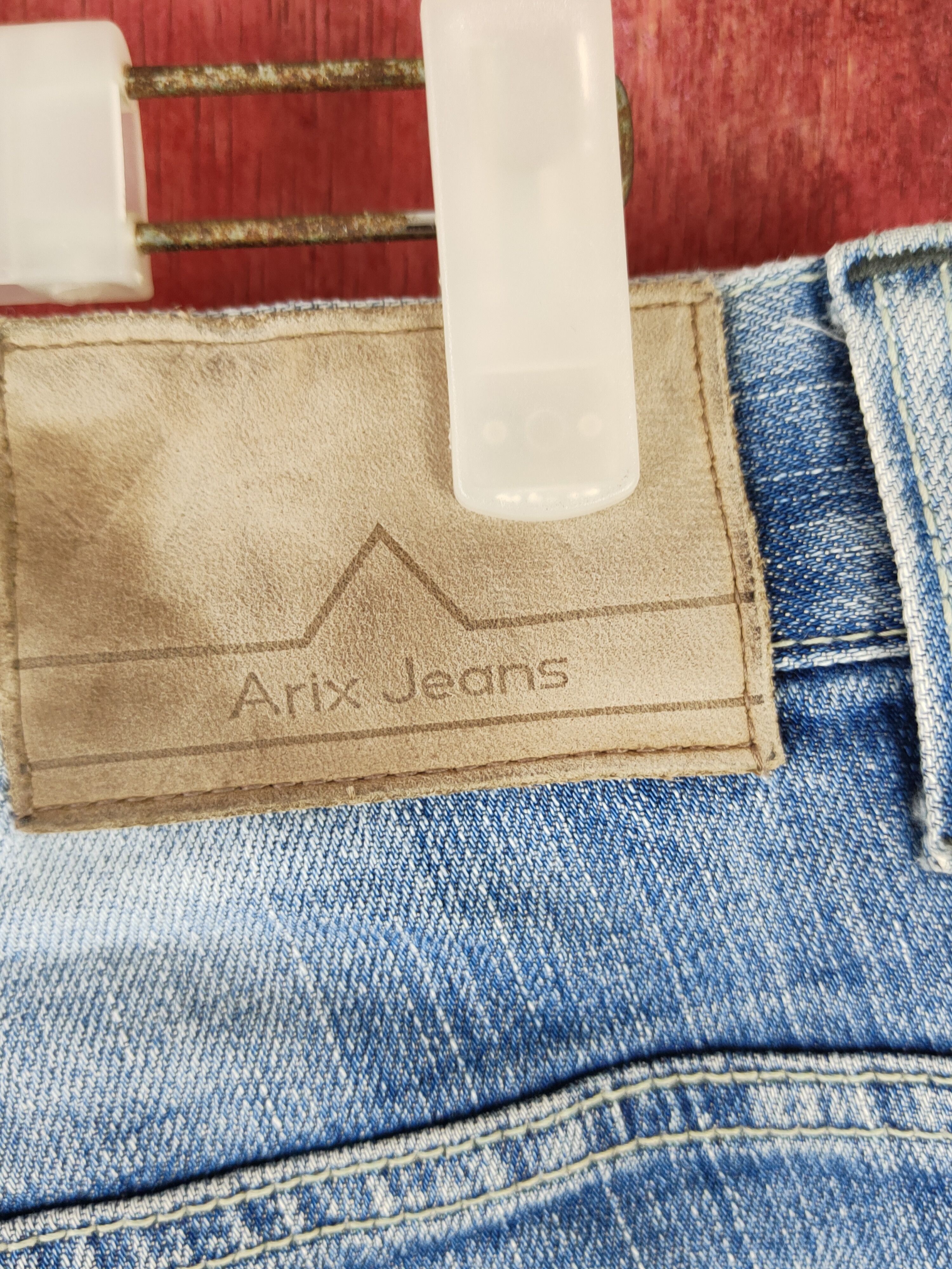 Japanese Brand Arix Blue Faded ripped distressed jeans Denim #S1603 Size US 32 / EU 48 - 12 Thumbnail