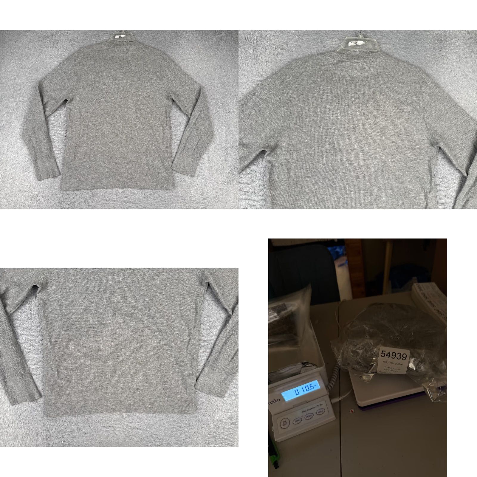 Tommy Hilfiger Tommy Hilfiger Shirt Adult Large Gray Knit Long Sleeve Henley Neck 100% Cotton Size US L / EU 52-54 / 3 - 9 Thumbnail