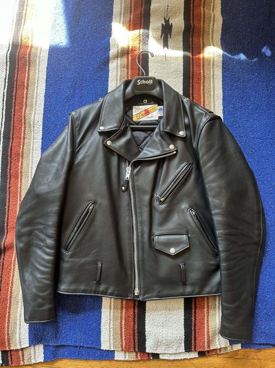 Schott Schott NYC 618 Perfecto black leather jacket – clean version Size US M / EU 48-50 / 2 - 4 Thumbnail