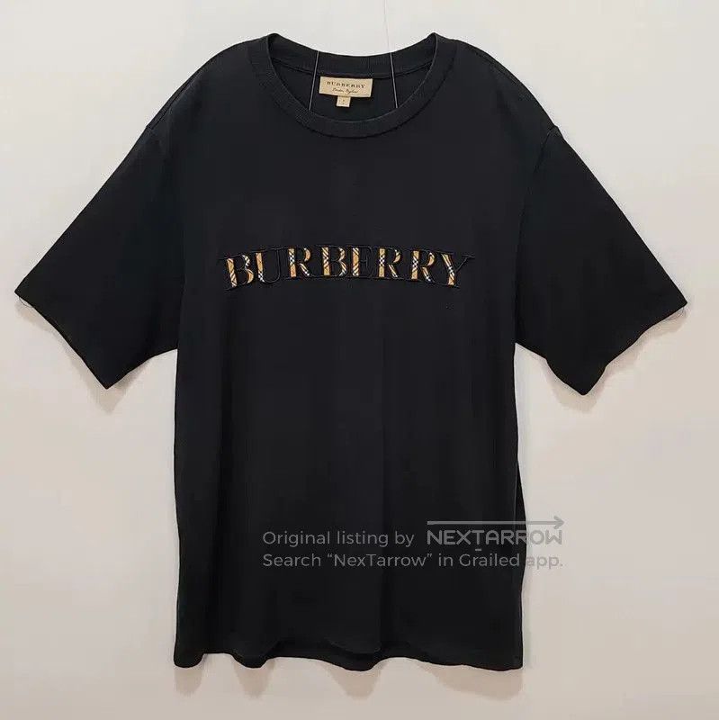 Burberry Burberry Black Cotton Men's T-Shirt. Size US S / EU 44-46 / 1 - 1 Thumbnail