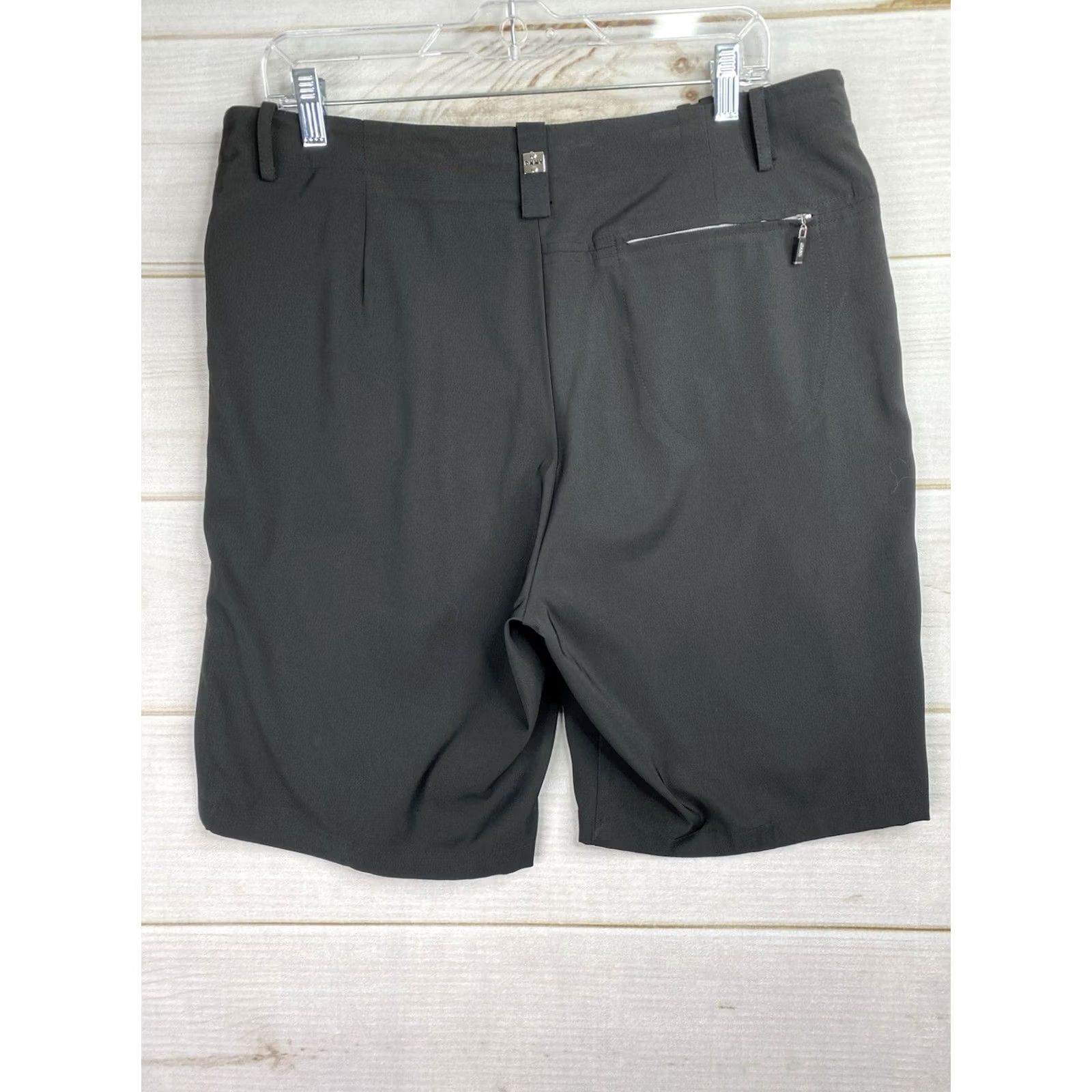 DKNY DKNY Golf Shorts Bermuda Zip Pockets Black 14 Women’s Stretch Casual Bermuda Shorts DKNY Women’s Size 14 Black Golf Shorts Size 36" / US 14 / IT 50 - 7 Thumbnail