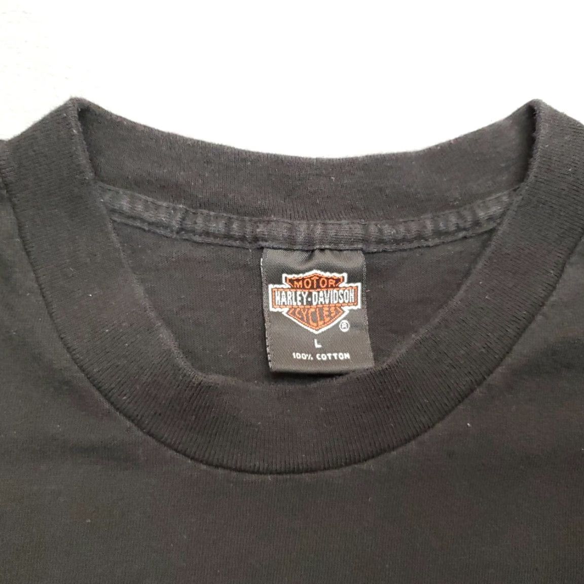 Harley Davidson VINTAGE Harley-Davidson Shirt Mens L Kona Hawaii Primal Force Single Stitch Made in USA Short Sleeve Crew Neck Cotton Solid Black 90s Mens Size US L / EU 52-54 / 3 - 7 Thumbnail