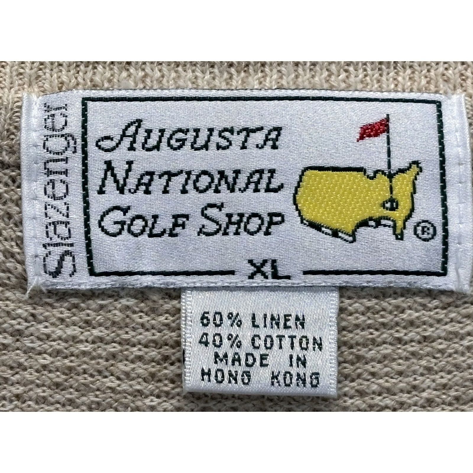 Vintage VINTAGE Slazenger Resort Linen Blend Vest Mens XL Beige Tan Embroidered Golf Knitted Sleeveless V-Neck Size US XL / EU 56 / 4 - 4 Thumbnail