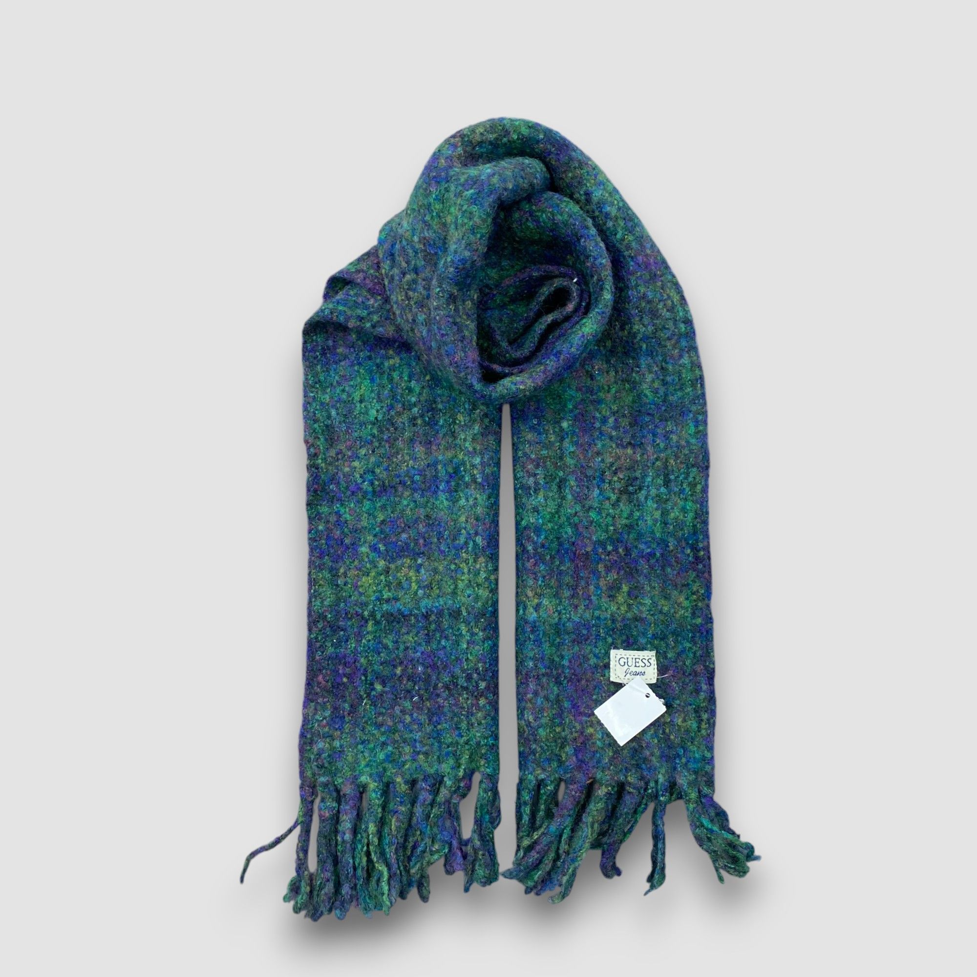Guess Vintage Guess Jeans Scarf Muffler Wool Ribbed Knit Scarves Size ONE SIZE - 1 Thumbnail