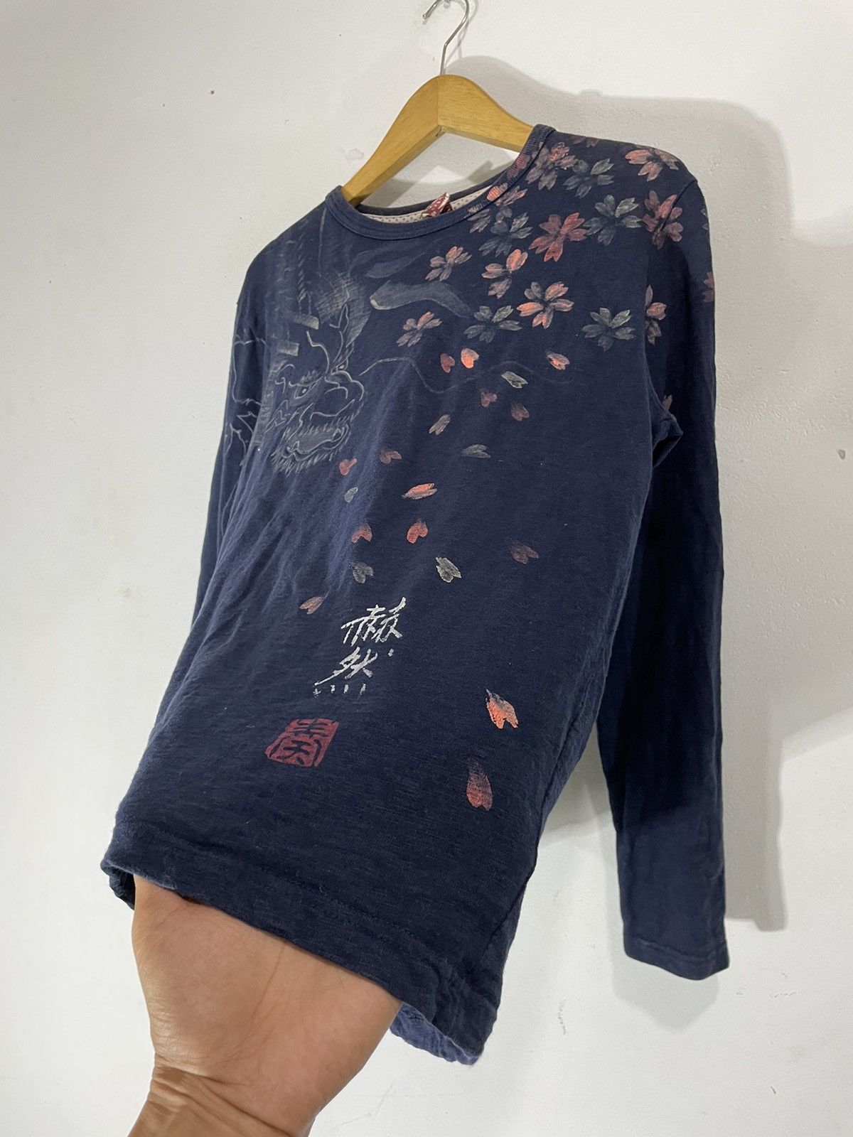Karakuri Tamashii Flowers Dragon Sukajan Longsleeve Japanese Traditional Size US M / EU 48-50 / 2 - 2 Thumbnail