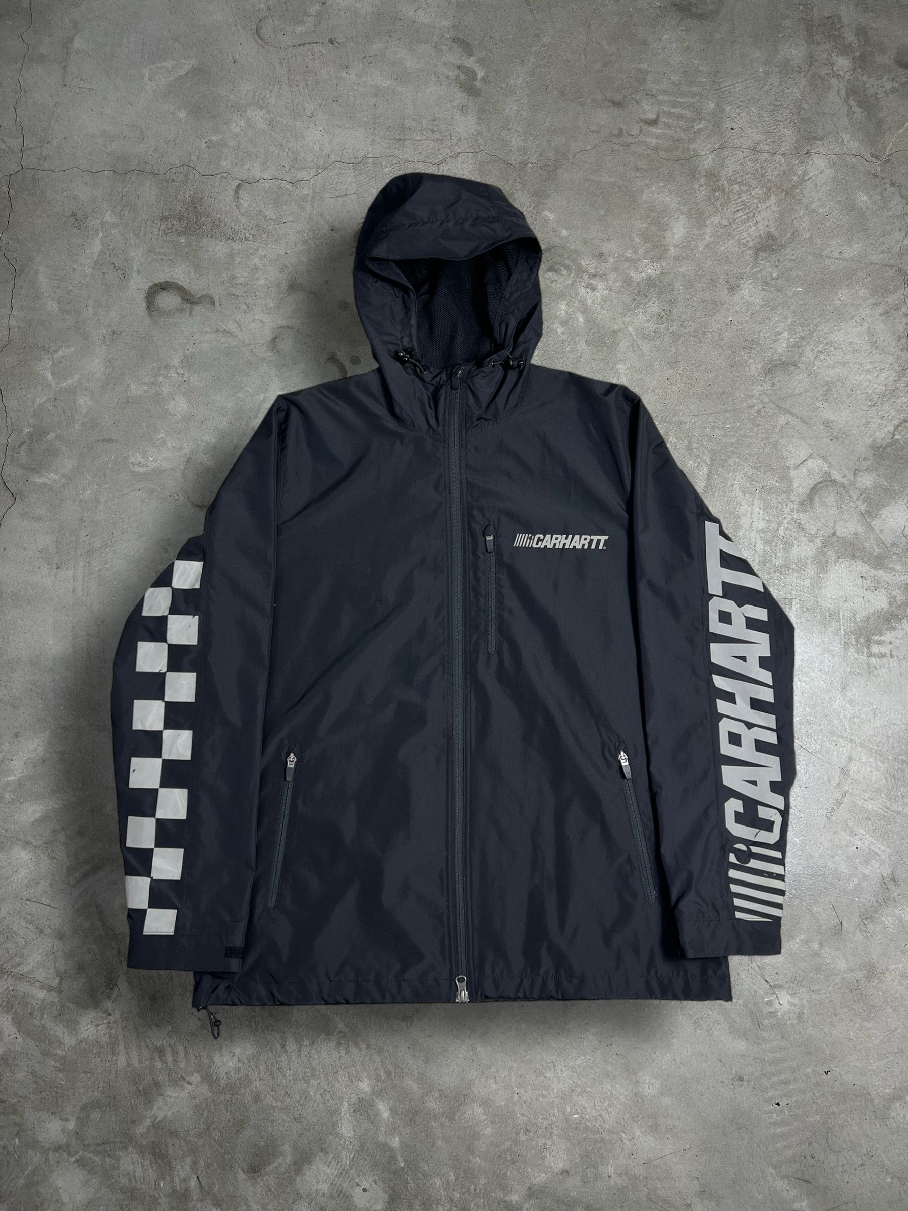 image of Carhartt Wip Windbreaker Jacket (Xl) Jk325 in Black, Men's
