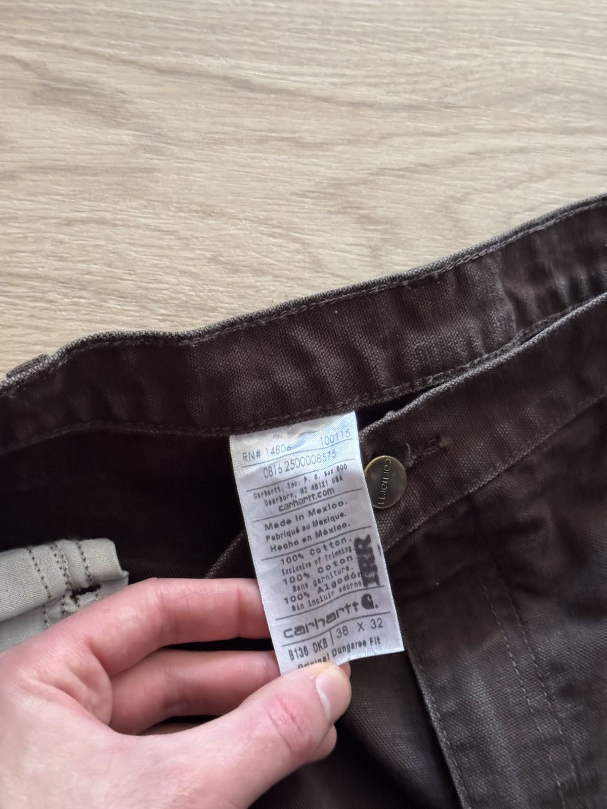 Carhartt Vintage Carhartt Double Knee Brown USA Loose Fit Work Pants Size US 38 / EU 54 - 9 Thumbnail