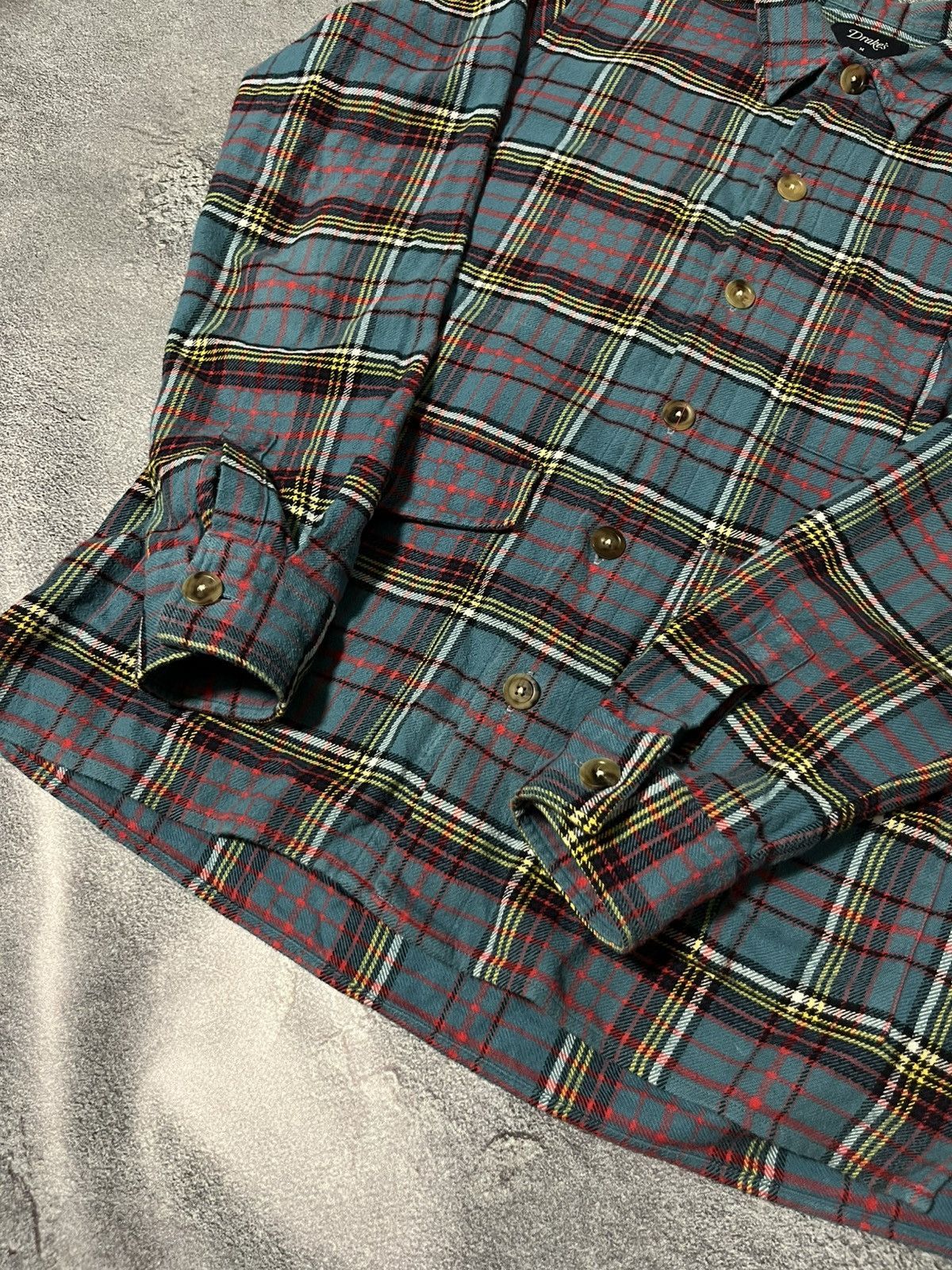 Drake's Drake’s Checked Button Up Shirt With Pocket Size US M / EU 48-50 / 2 - 4 Thumbnail