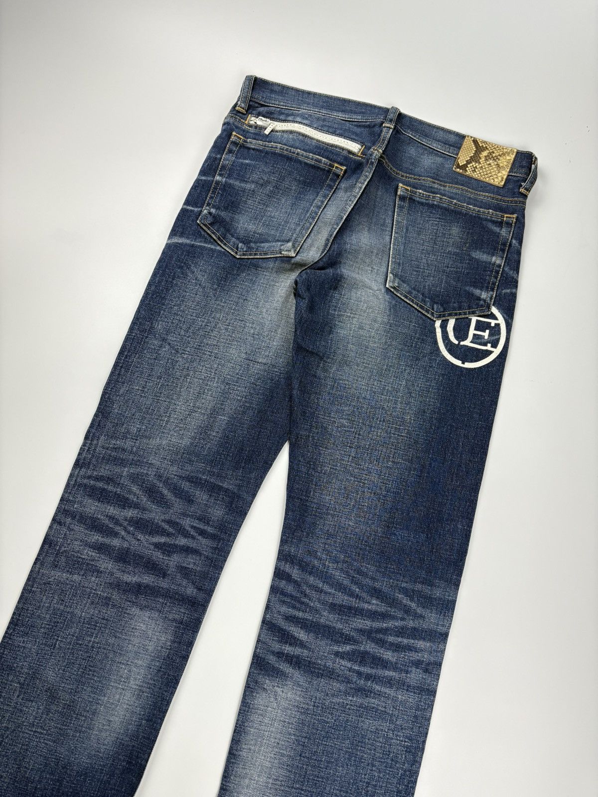 Japanese Brand × uniform experiment Uniform experiment x Swarovski 12oz Selvedge Python Patch Size US 31 - 12 Thumbnail