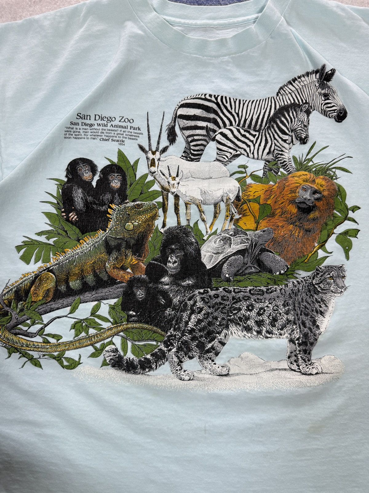 Vintage Vintage 80’s San Diego zoo tee Size US L / EU 52-54 / 3 - 3 Thumbnail