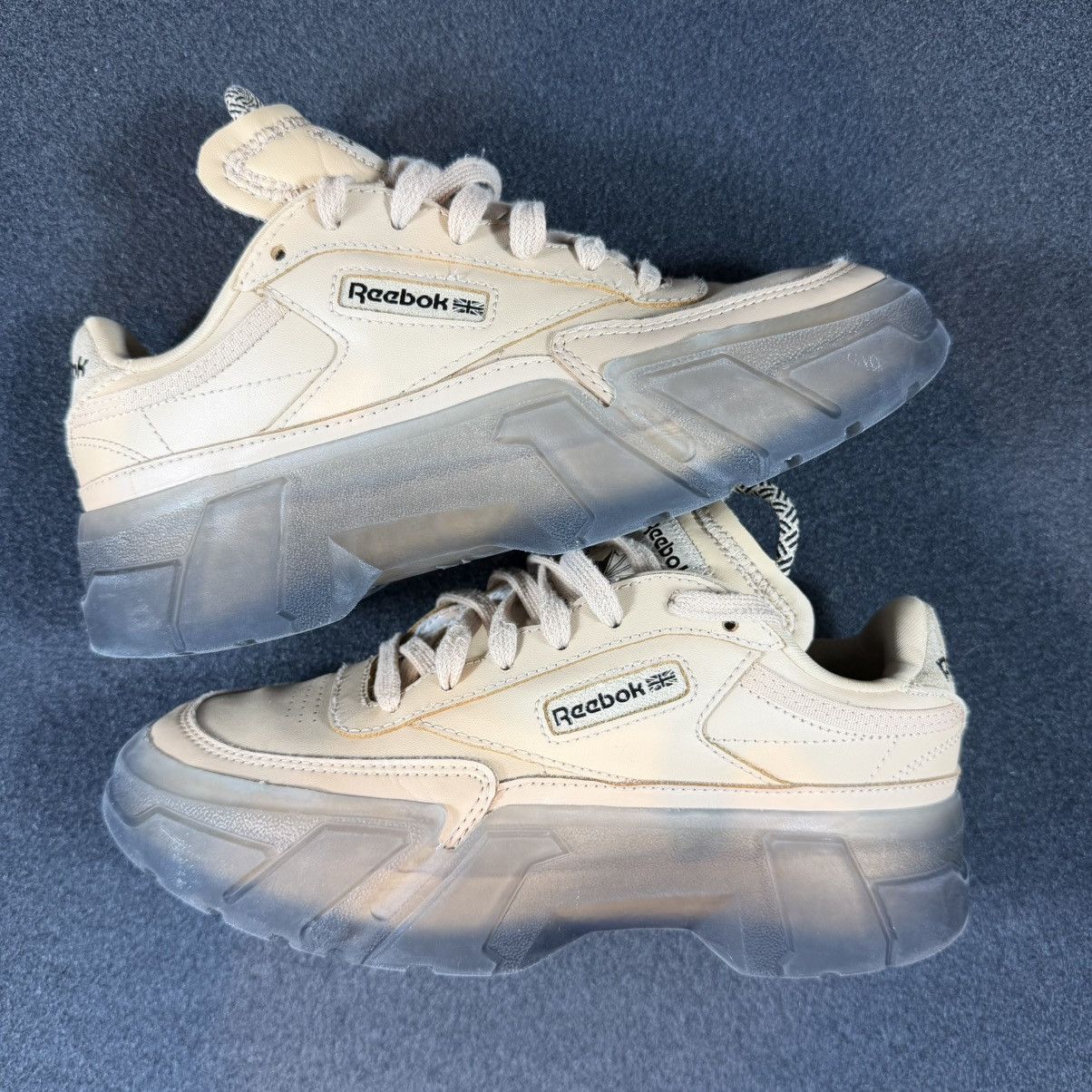 Reebok Reebok Club C Cardi B Womens Beige Black Sneakers Size US 4 / IT 34 - 2 Thumbnail