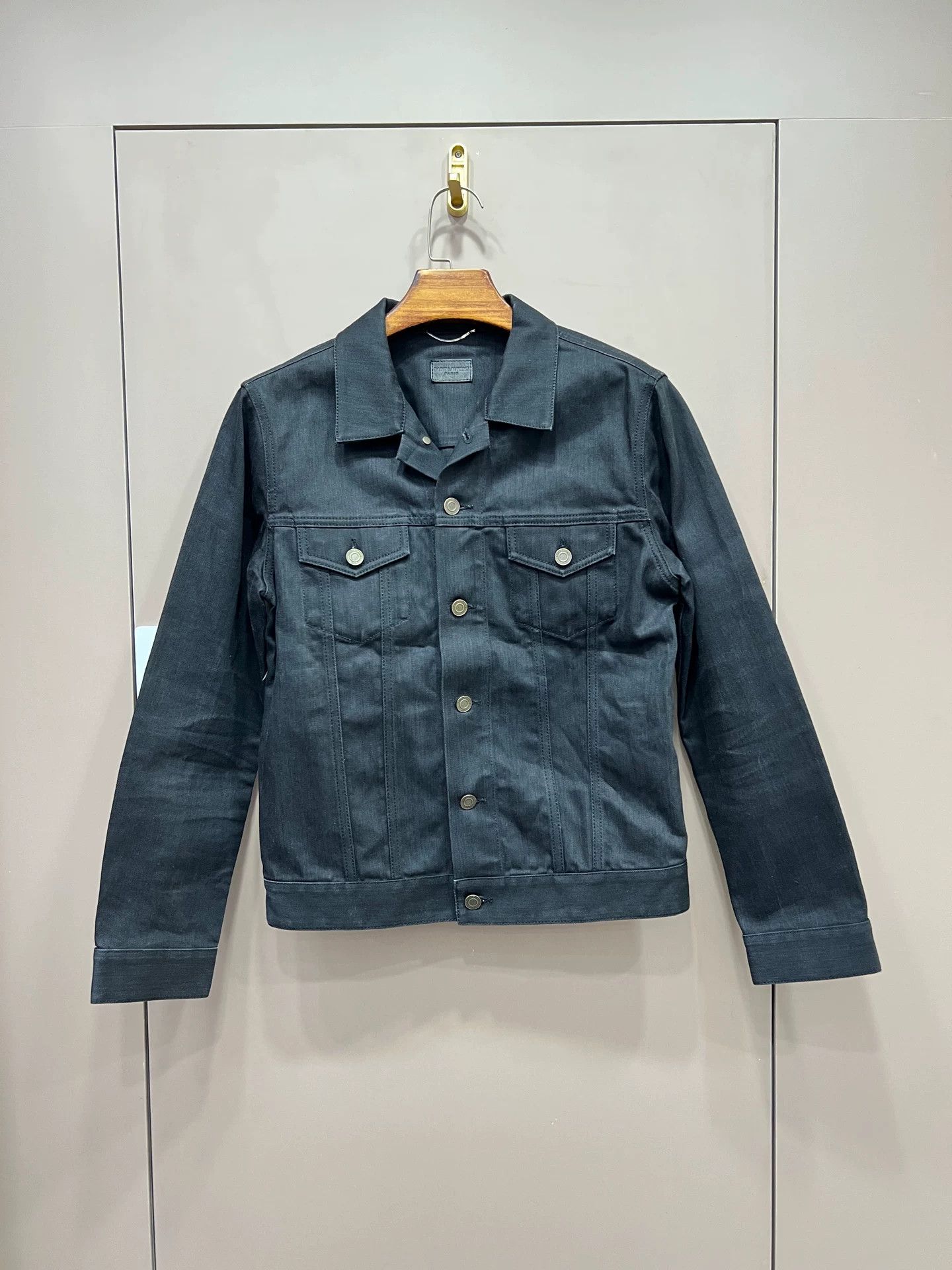 Saint Laurent Paris Saint Laurent Dark Blue Denim Jacket Size US M / EU 48-50 / 2 - 1 Thumbnail