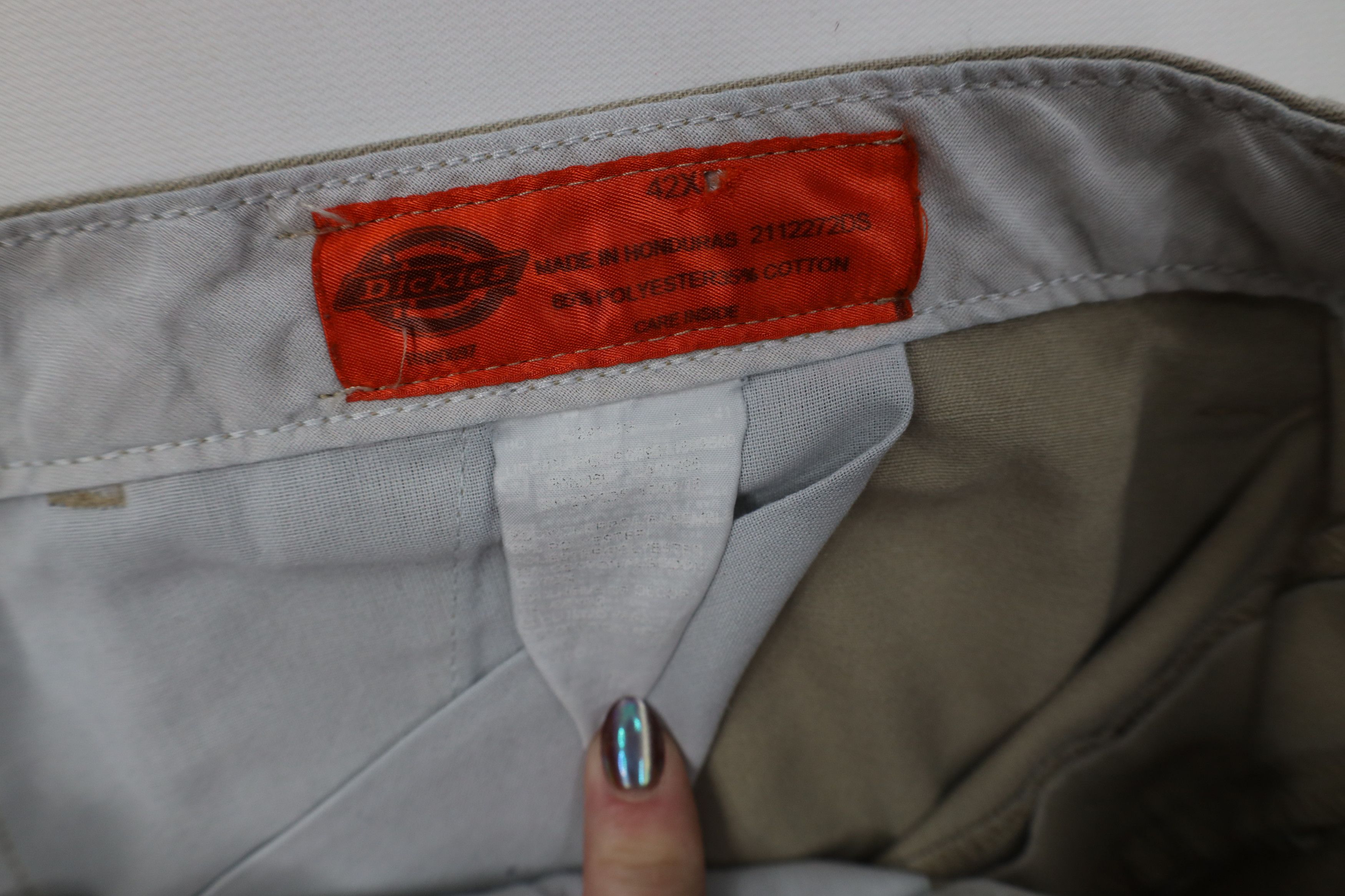 Dickies Vintage Dickies Spell Wide Leg Dungaree Pants Beige Workwear Size US 42 / EU 58 - 6 Thumbnail