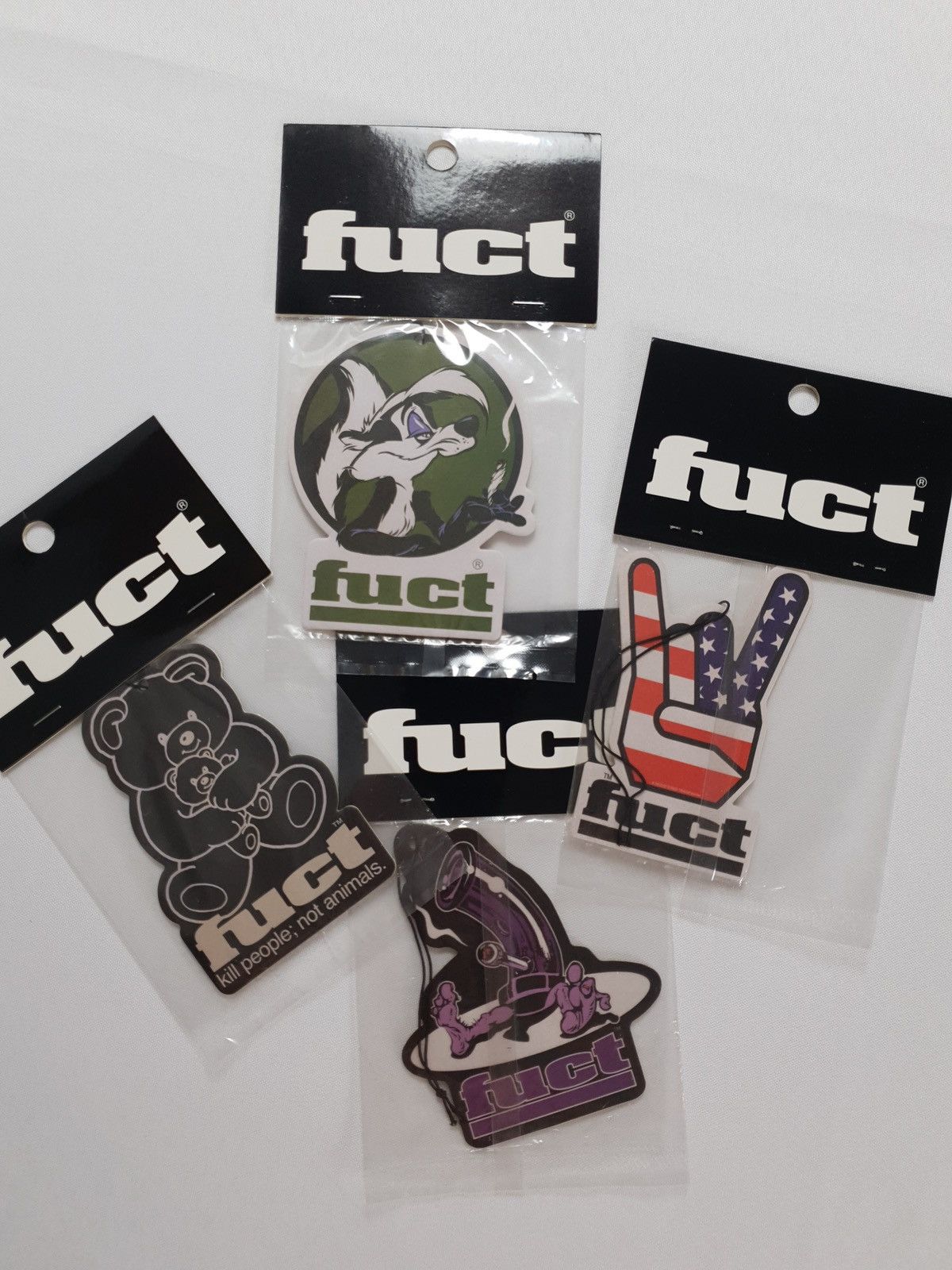 FUCT Lot Of 4 FUCT Air Fresheners Skunk Weed - Bear Bong Pipe FTW Size ONE SIZE - 2 Thumbnail