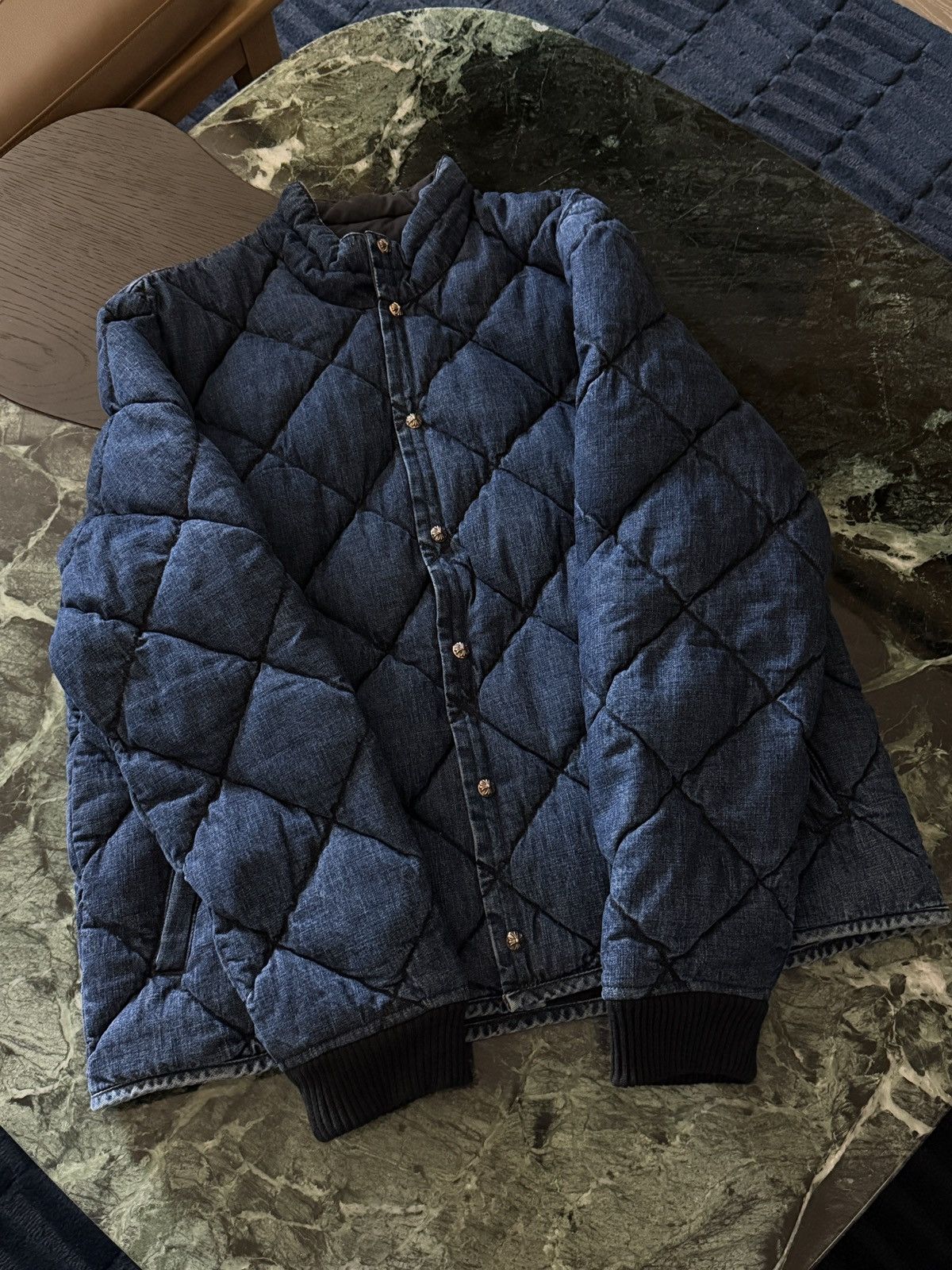 Chrome Hearts Chrome Hearts Denim Puffer Lined Jacket Size US L / EU 52-54 / 3 - 2 Thumbnail