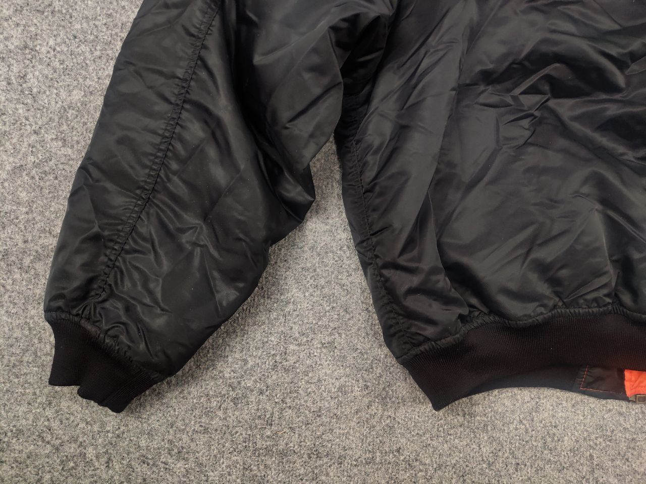 Vintage Vintage 90's MA 1 Intermediate Full Zip Black Bomber Jacket Size US XL / EU 56 / 4 - 9 Thumbnail