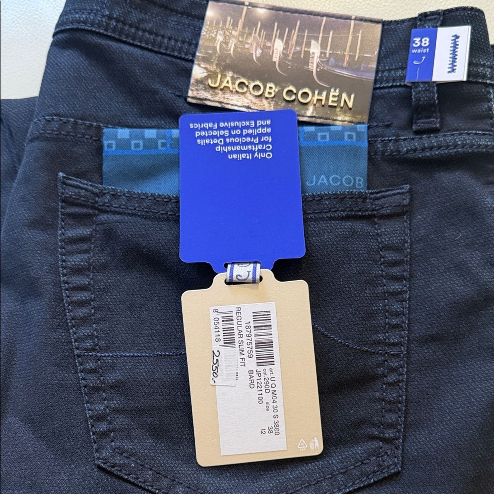 Jacob Cohen NWT Jacob Cohen Men's Deep Indigo Bard Jeans Size 38 Size US 38 / EU 54 - 2 Thumbnail