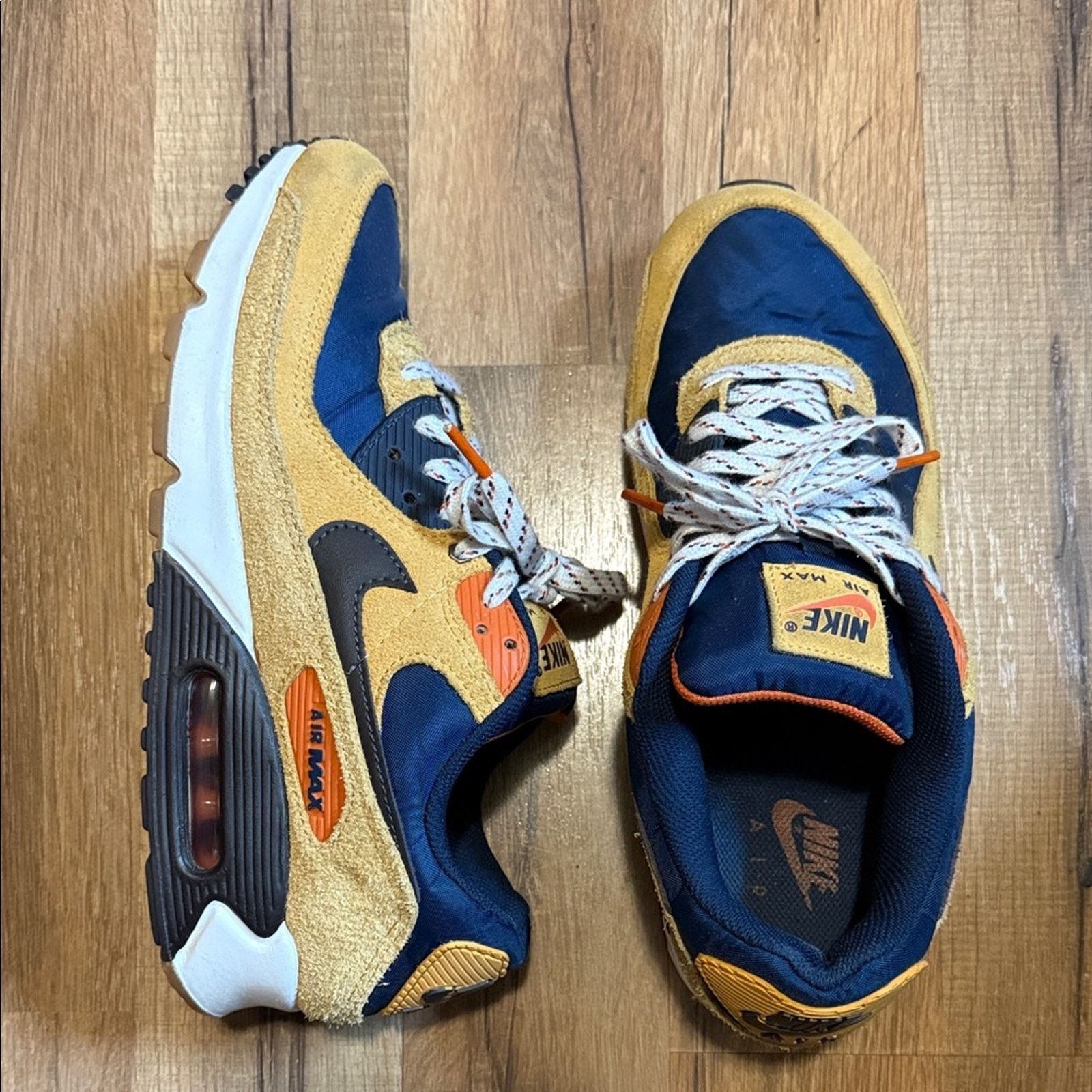 Nike Nike Air Max 90 Bucktan Team Navy Size US 10 / EU 43 - 4 Thumbnail