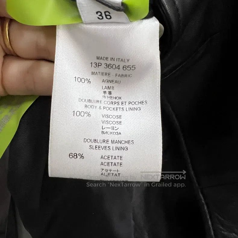 Givenchy Givenchy Size36 Black Leather Moto Jacket Size US M / EU 48-50 / 2 - 4 Thumbnail