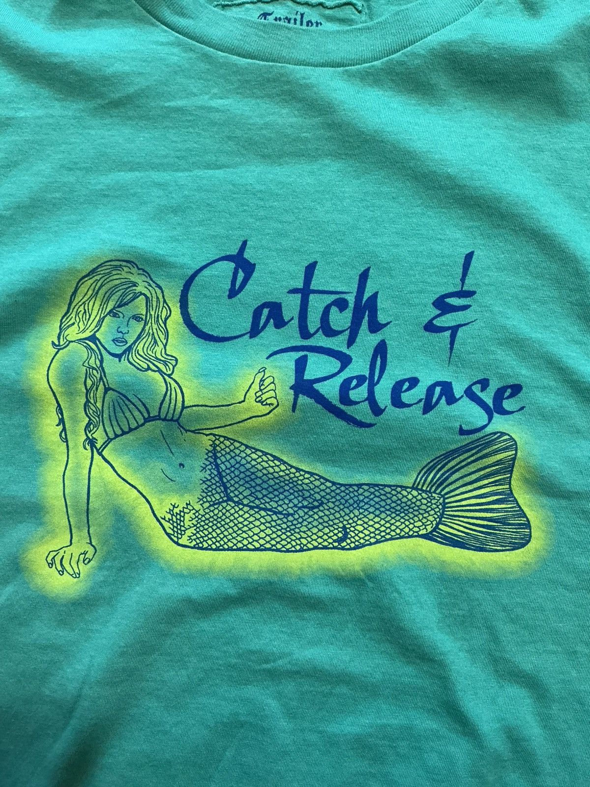 Other Y2K Trailer Vintage Fit Catch & Release Mermaid T-Shirt Size US M / EU 48-50 / 2 - 1 Thumbnail