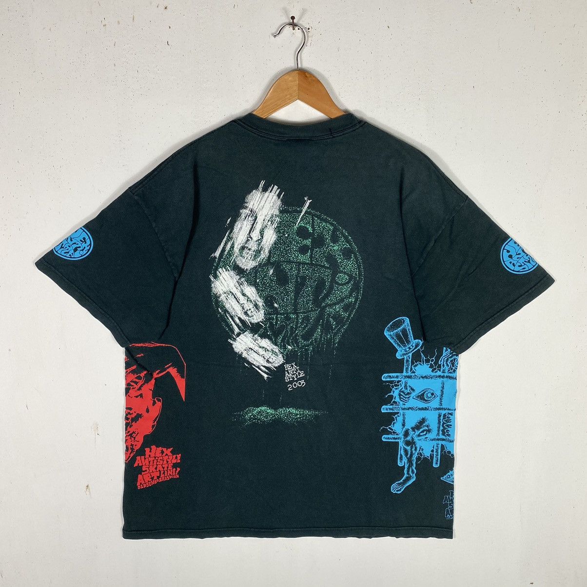 Vintage Vintage HEX ANTI STYLE Skate Artline Old School Fashion Tee Size US XL / EU 56 / 4 - 9 Thumbnail