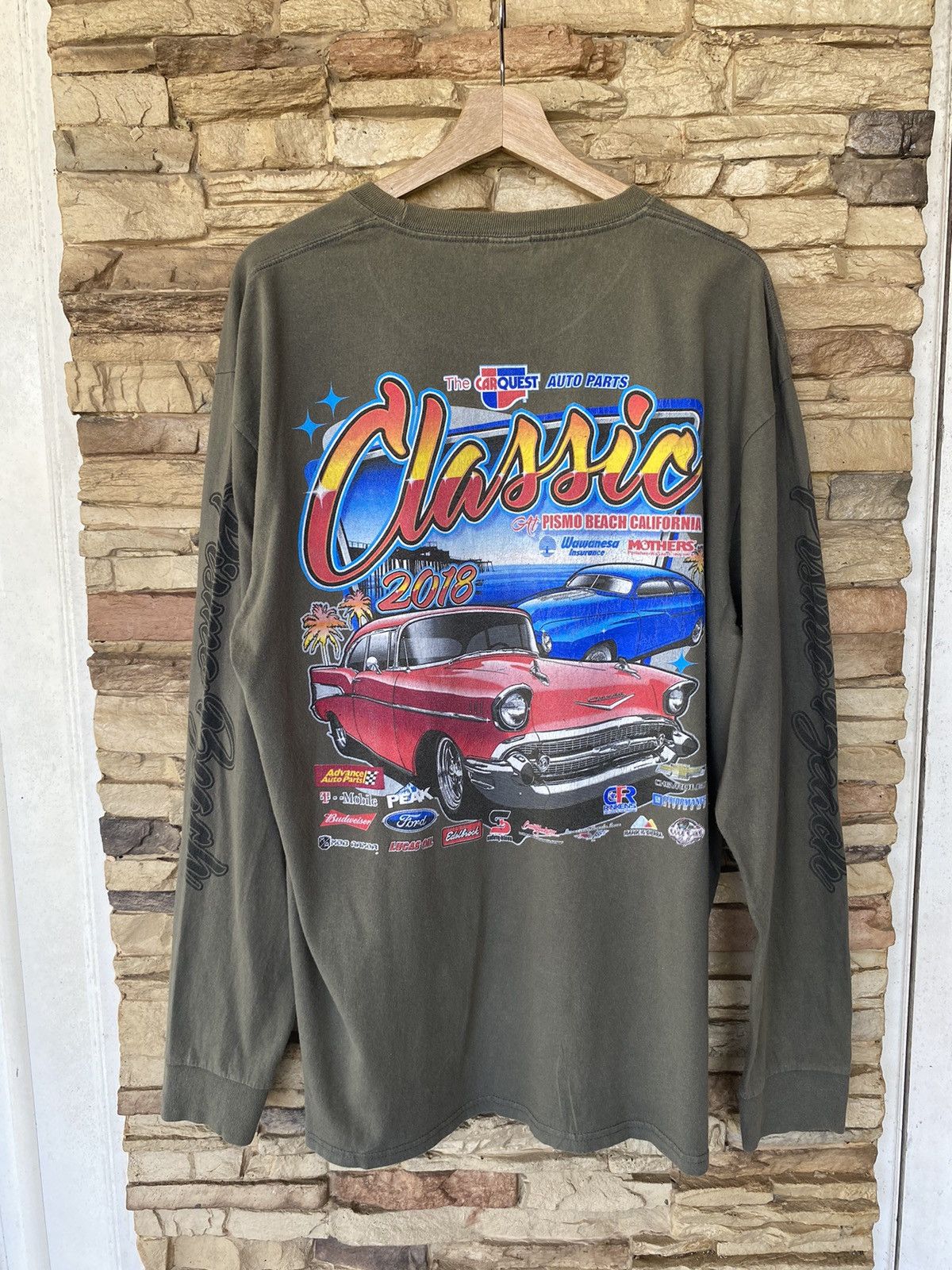 Chevrolet Classic Car Racing Chevy Long Sleeve
