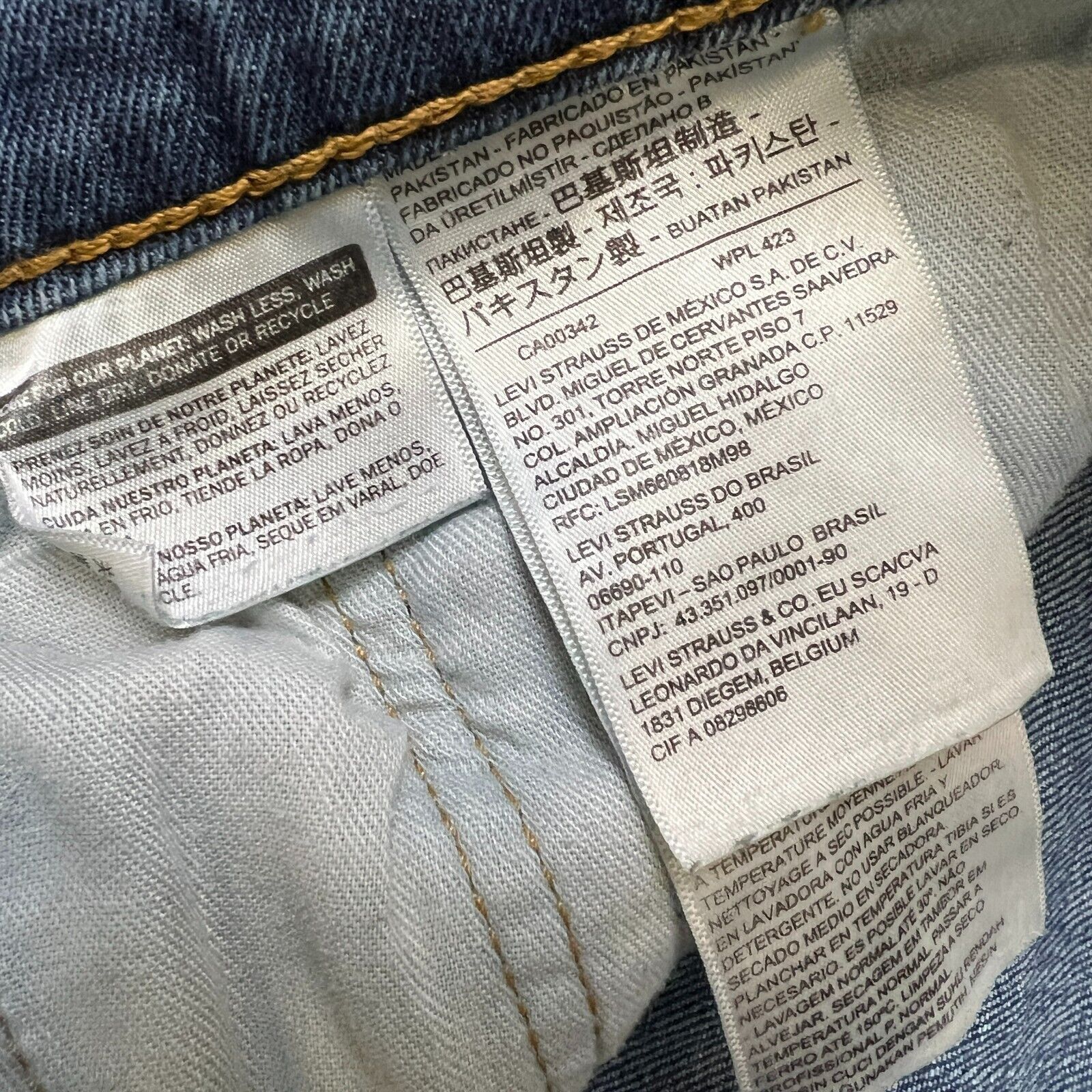 Levi's × Vintage Levi's 505 Jeans 34x30 Original Straight Leg Denim Pants Size US 34 / EU 50 - 11 Thumbnail