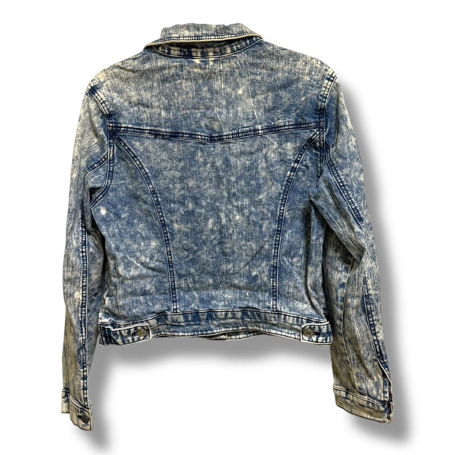Mossimo Mossimo Women's Acid Washed Blue Denim Jacket Size XL Size XL / US 12-14 / IT 48-50 - 4 Thumbnail