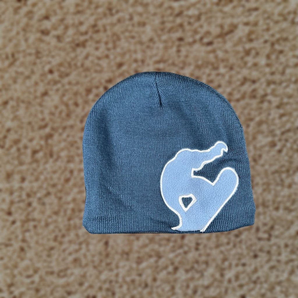 Vintage Athletech Beanie Mens One Size Blue Knit Snowboarder Fleece Lined Winter Reversible OSFM Cold Weather Hat Size US M / EU 48-50 / 2 - 1 Thumbnail
