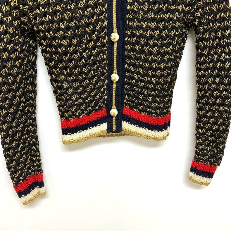 Gucci Gucci Vintage hollow woven heavyweight handmade floral jack Size XXS / US 00 / IT 34 - 6 Thumbnail