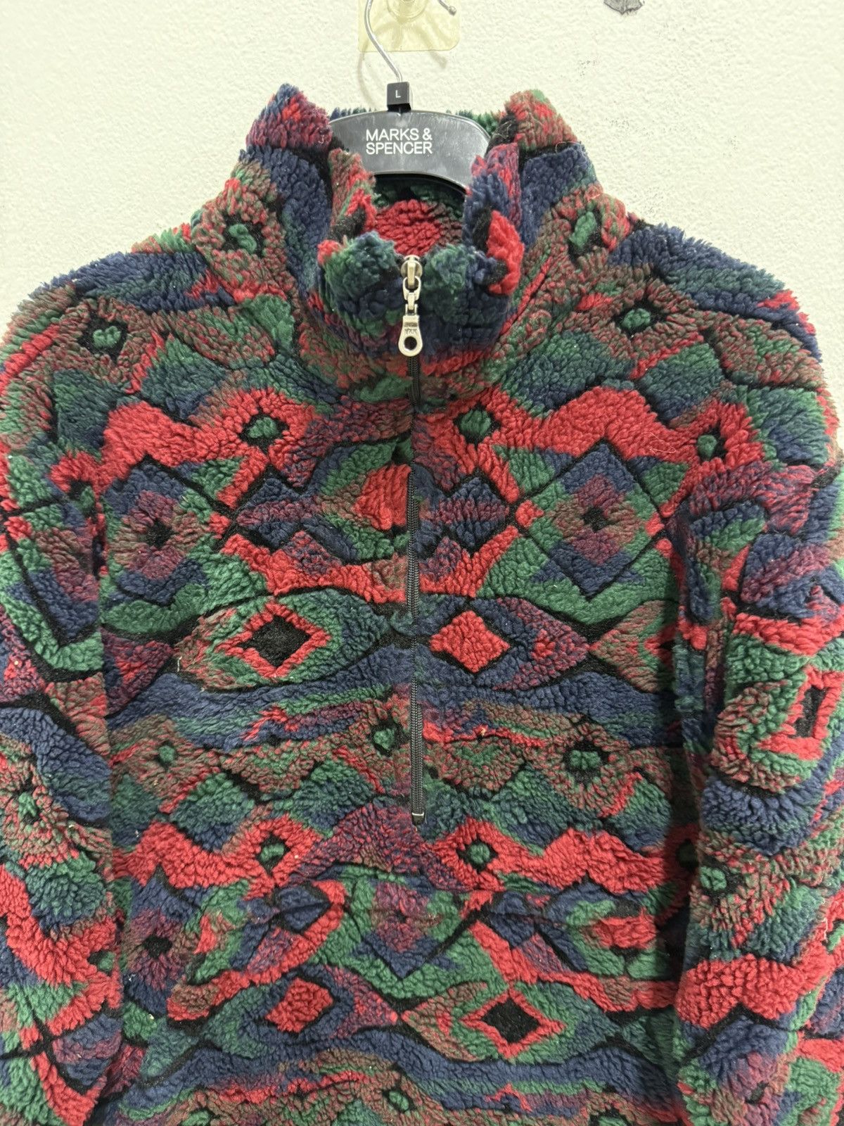 Woolrich Woolen Mills Vintage Woolrich Pull Over Sherpa Fleece Front Pocket Size US M / EU 48-50 / 2 - 4 Thumbnail