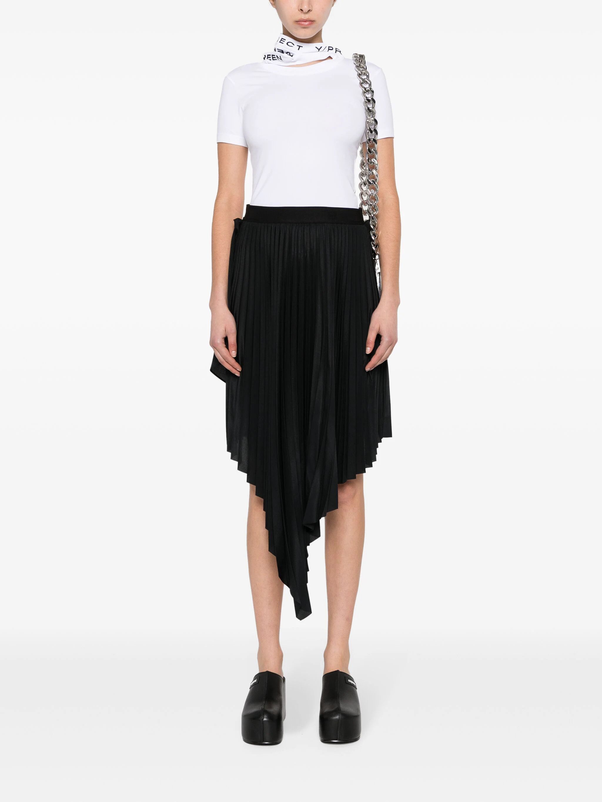 Y/Project o1s22i1n0924 Triple Collar T-Shirt in White Size XS / US 0-2 / IT 36-38 - 2 Thumbnail