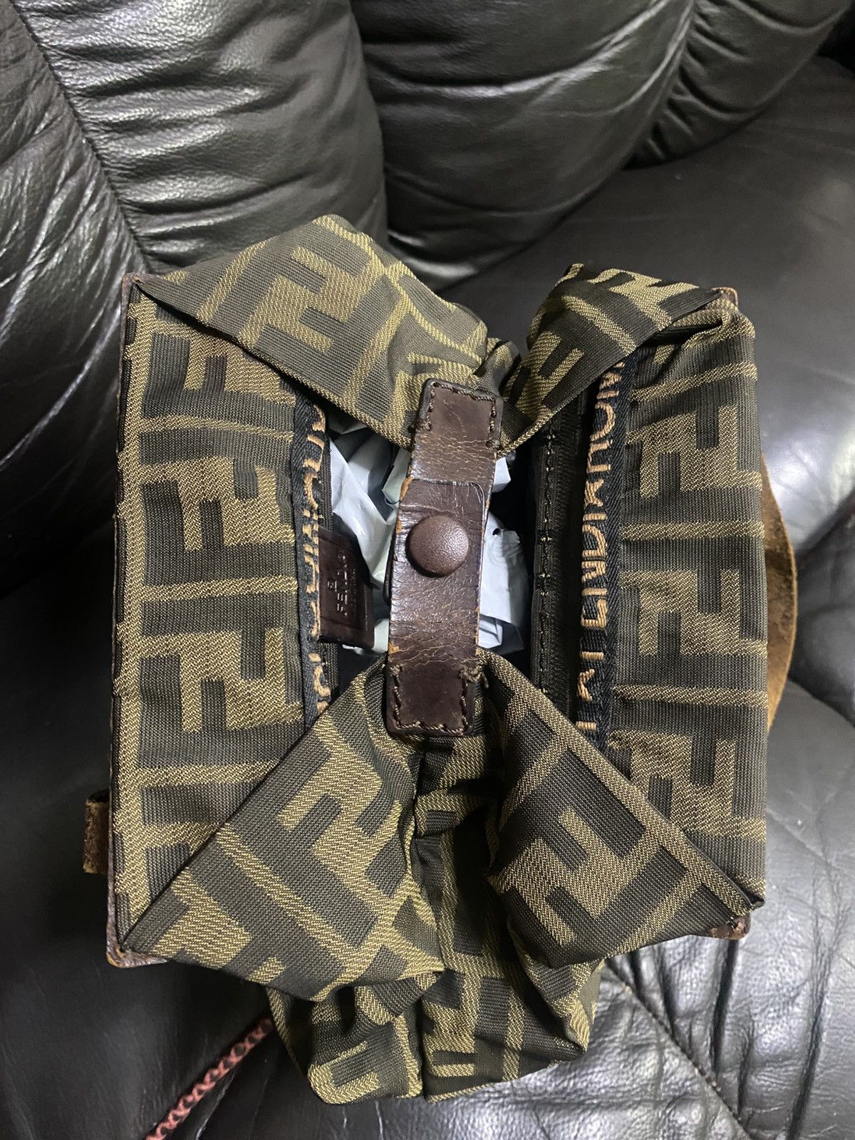 Fendi Authentic Vintage Fendi Zucca Monogram Mini Tote Bag Size ONE SIZE - 14 Thumbnail