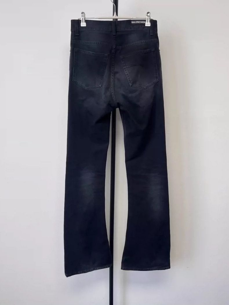 Balenciaga Balenciaga size XS Solid Slim Zip Jeans Men's Black Size US 27 - 2 Thumbnail