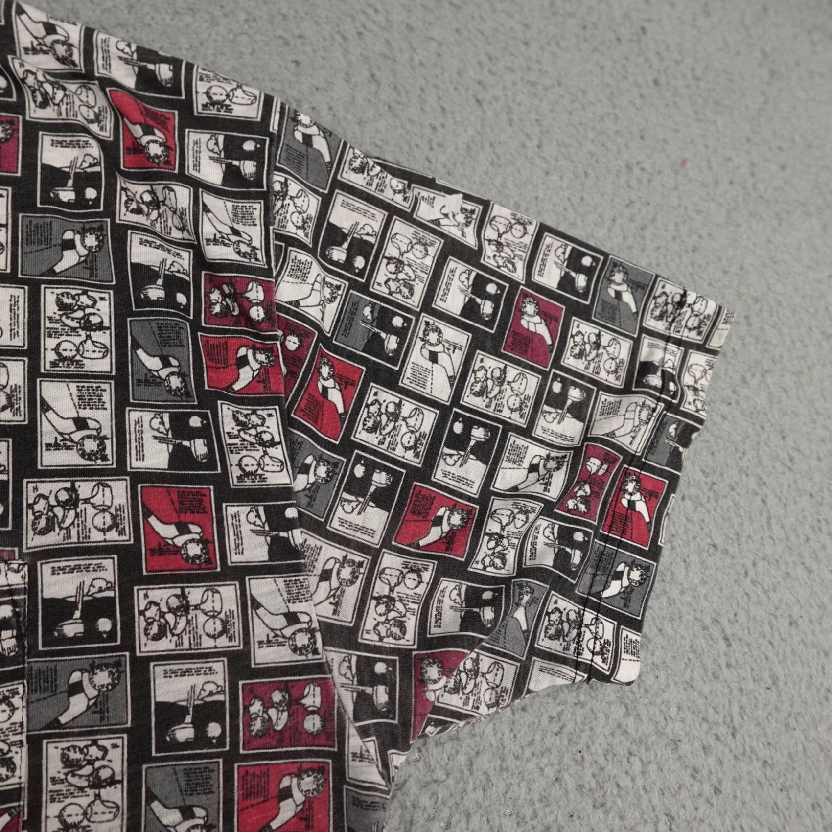 Jantzen VINTAGE Jantzen Polo Shirt Mens XL Black Gray Golf Comic Strip All over Print Size US XL / EU 56 / 4 - 6 Thumbnail