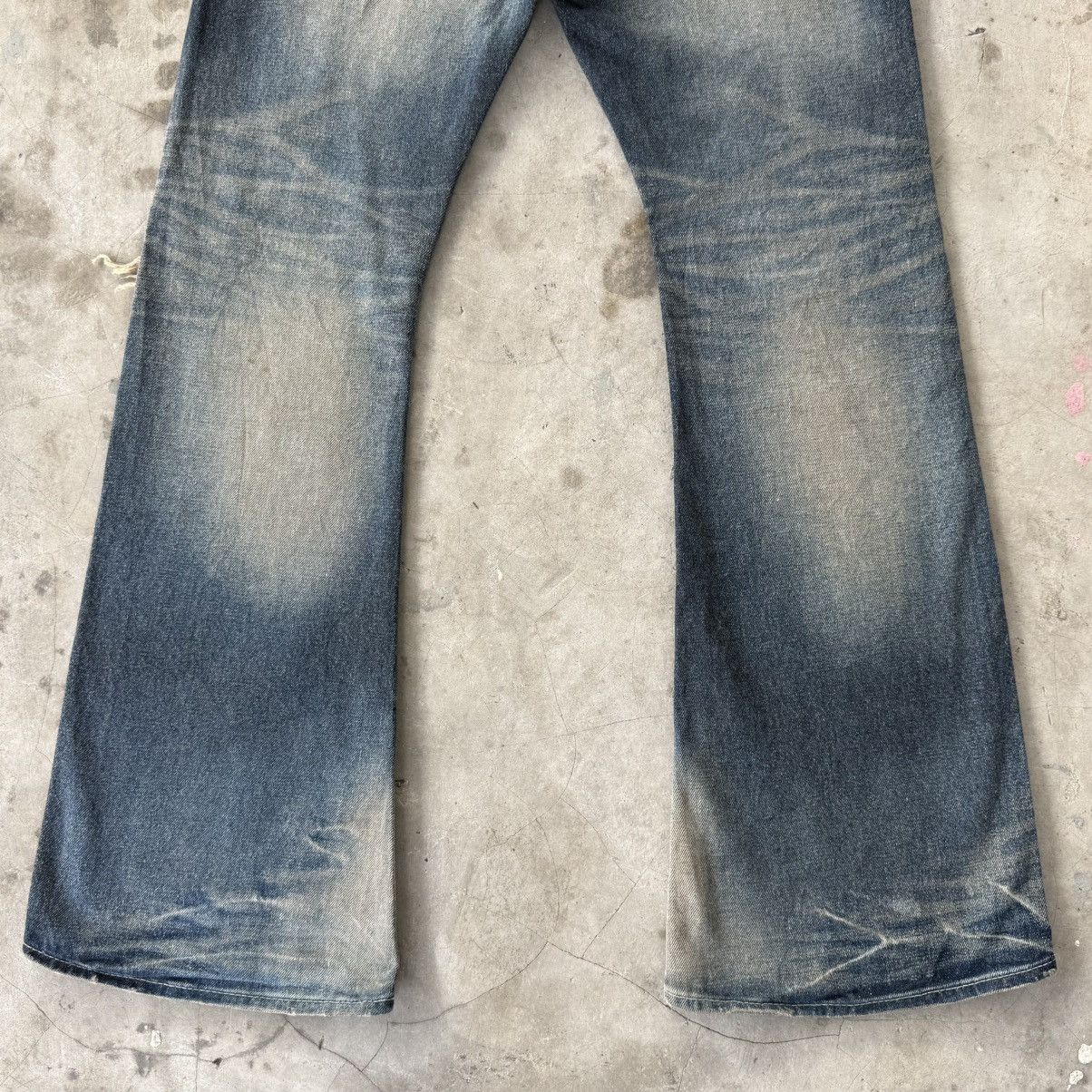 Japanese Brand W32 Vintage Varosh Selvedge Flare Boot cut Rusty Denim Jean Size US 32 / EU 48 - 12 Thumbnail