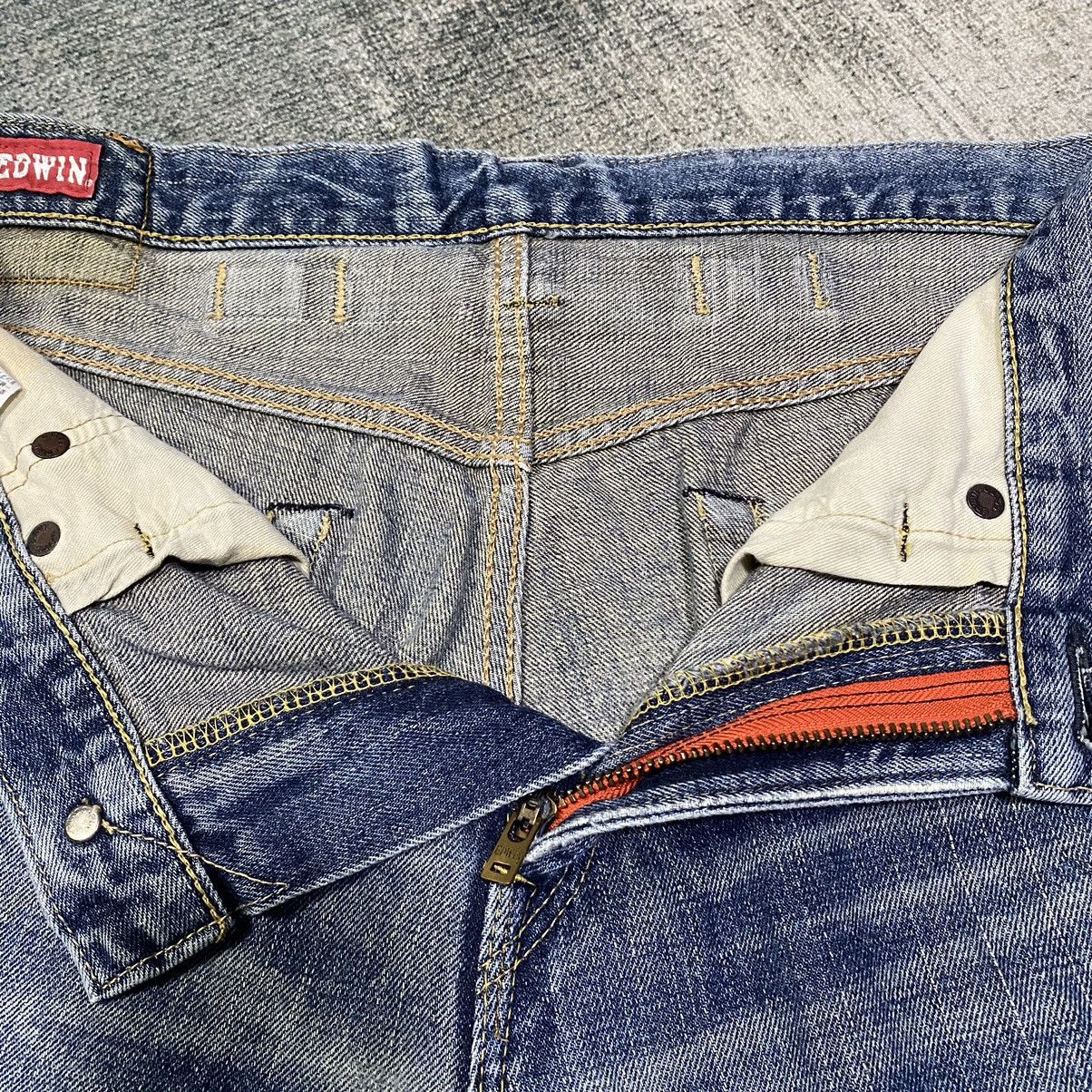 Edwin × Jean Edwin 505 Selvage Denim Distressed Jeans Size US 30 / EU 46 - 12 Thumbnail