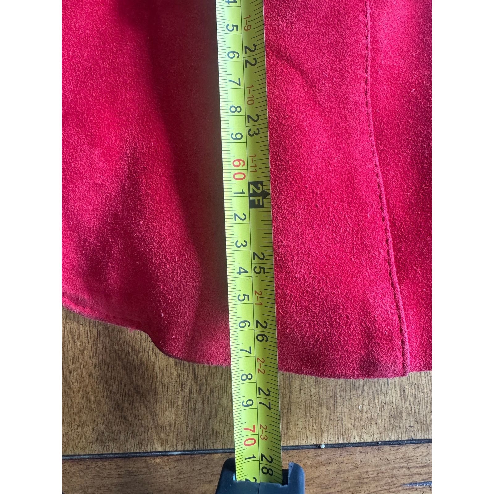 Other Vintage Split End Ltd Red Suede Blazer Jacket Size 14 Size XL / US 12-14 / IT 48-50 - 12 Thumbnail